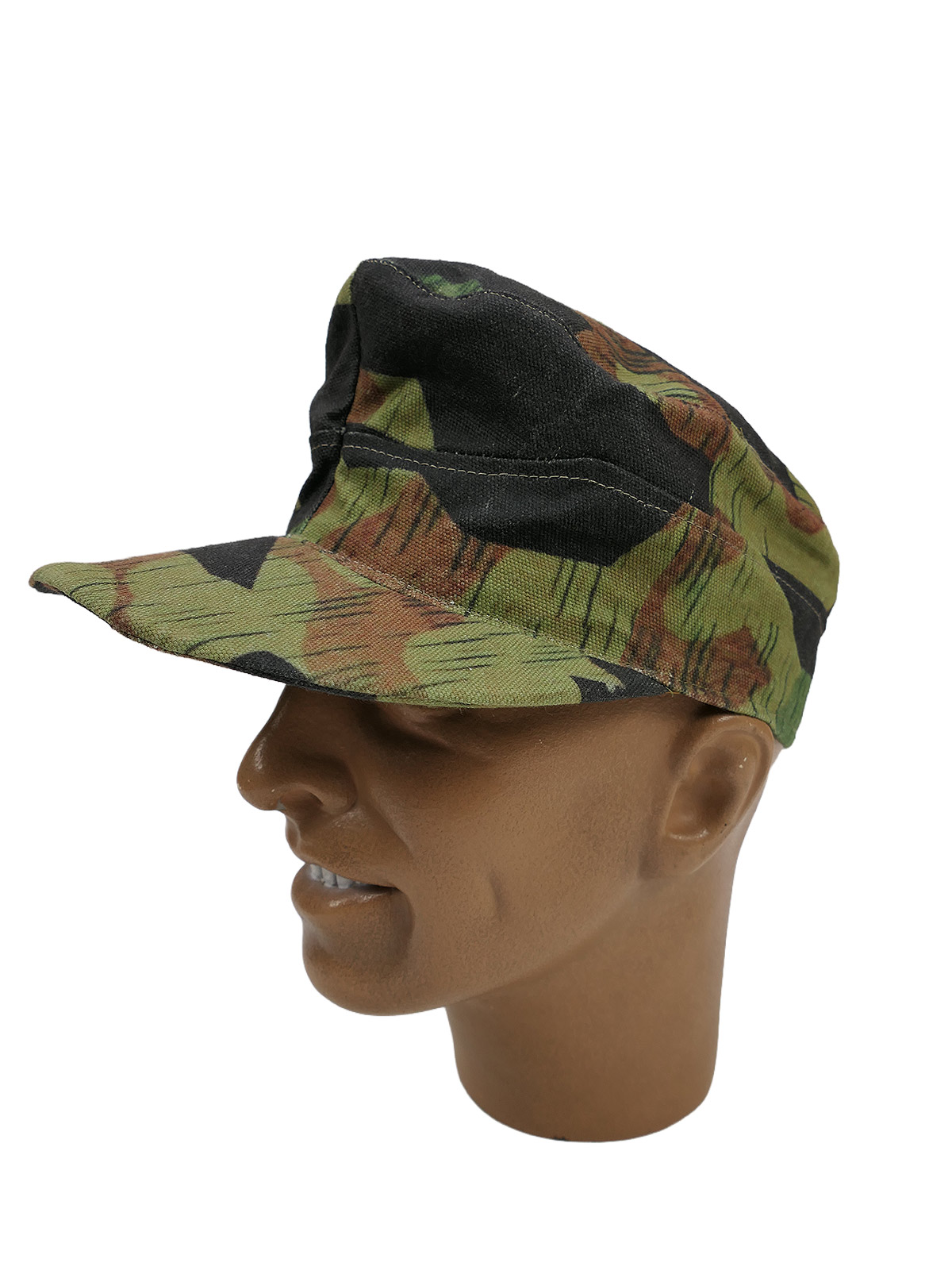 Late War camouflage cap, field cap, size 58, ‘Carbon Overprint’ camouflage overprint
