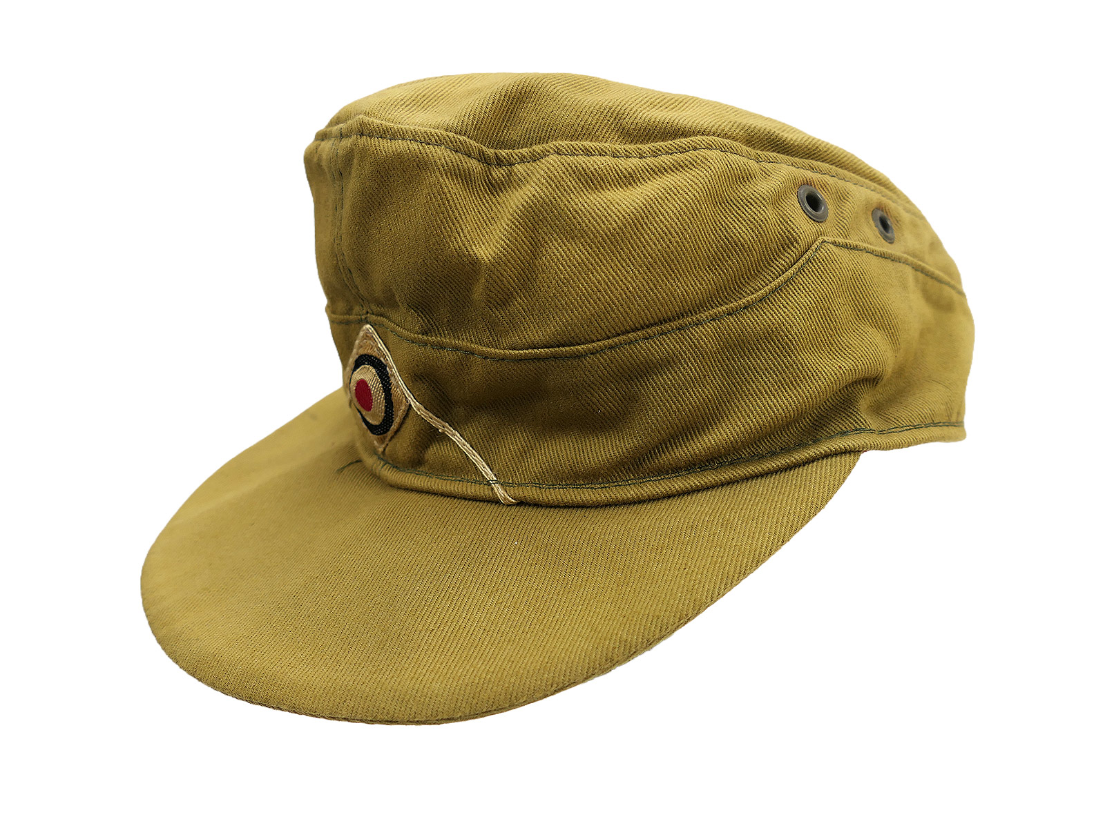 US POW Tropical M43 Field Cap, Afrika Korps Tropical Cap, DAK Size 57, COLLECTION, BATTLE-WORN