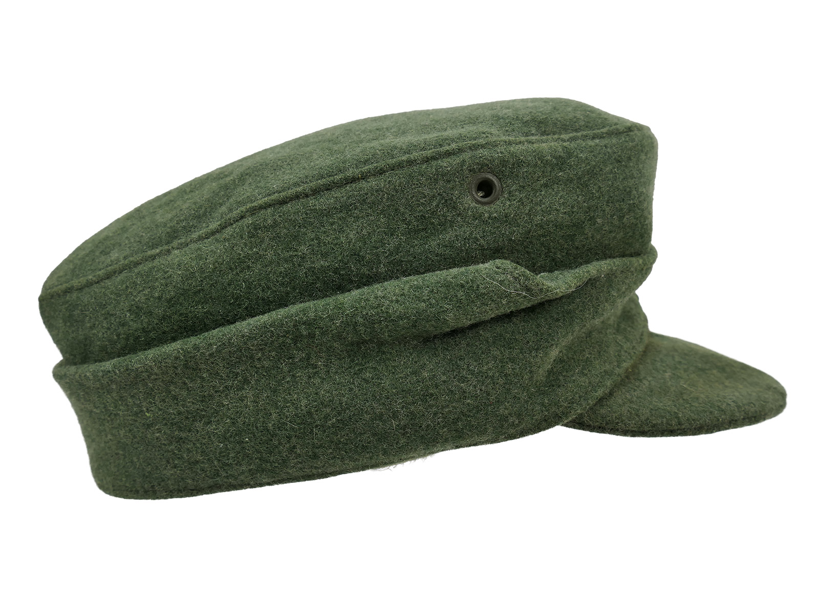 Wehrmacht M43 field cap M1943 with trapezoidal detailing, cap eagle, size 58, BATTLE WORN