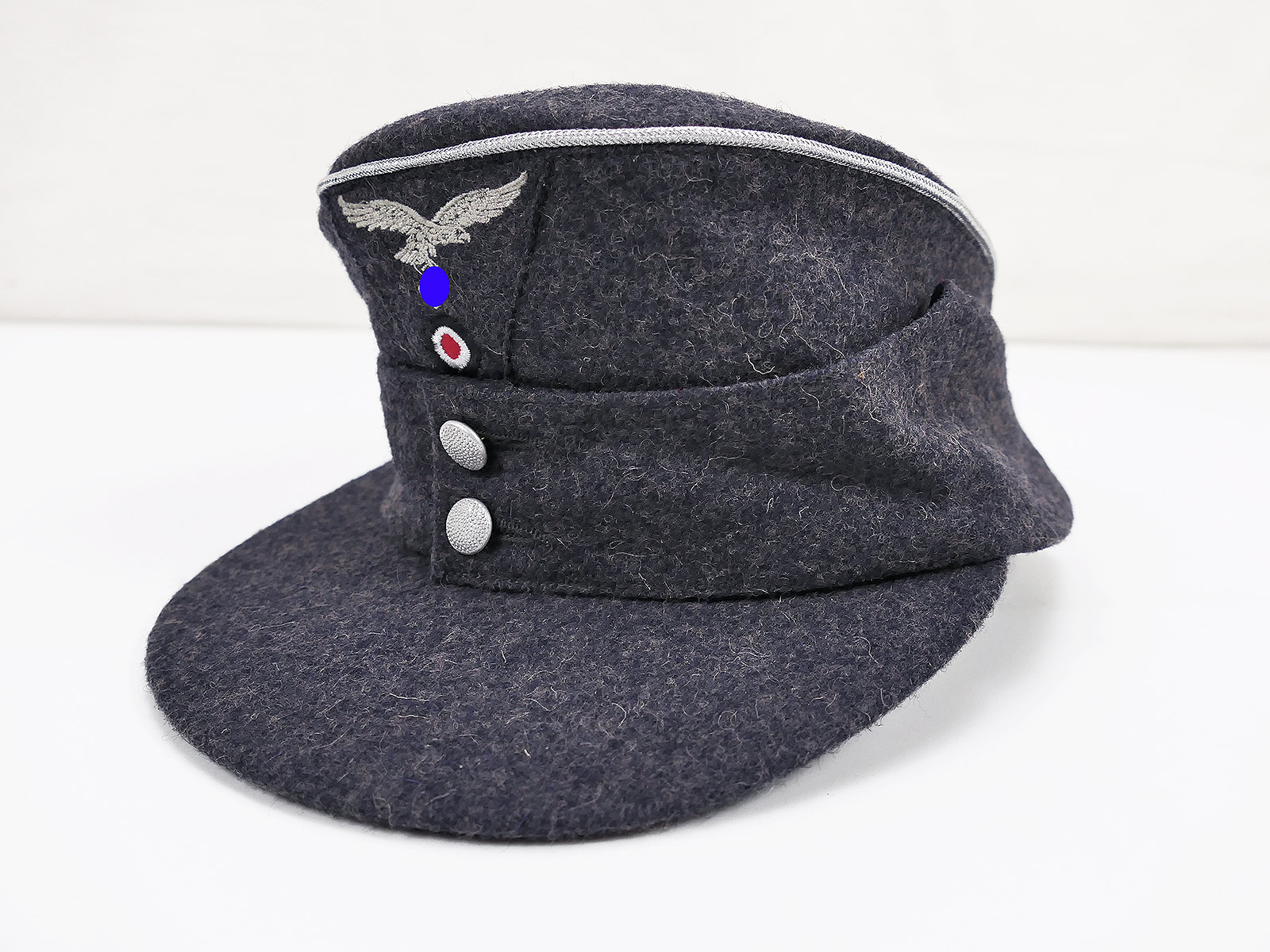 Luftwaffe M43 field cap size 57 M1943 with cap eagle