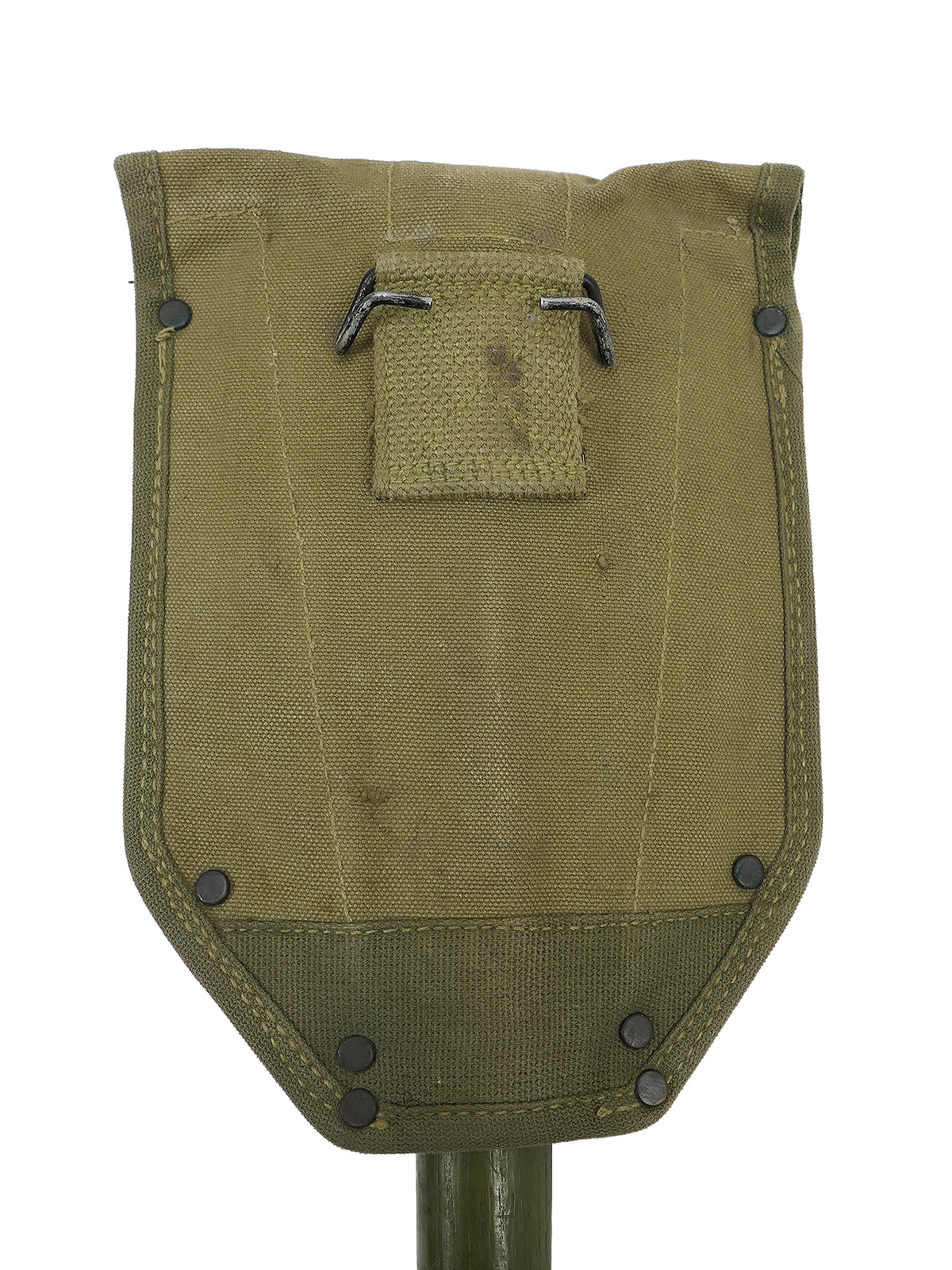 ORIGINAL US ARMY WW2 Folding Spade with Pouch – Entrenching Tool Collection – BATTLE WORN