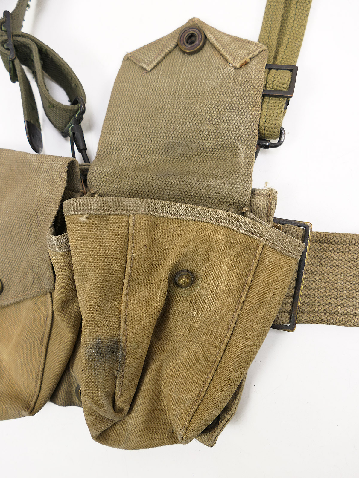 Type WW2 US Army SET B.A.R. Ammo Belt Browning Automatic Rifle + Suspenders Ammunition Belt