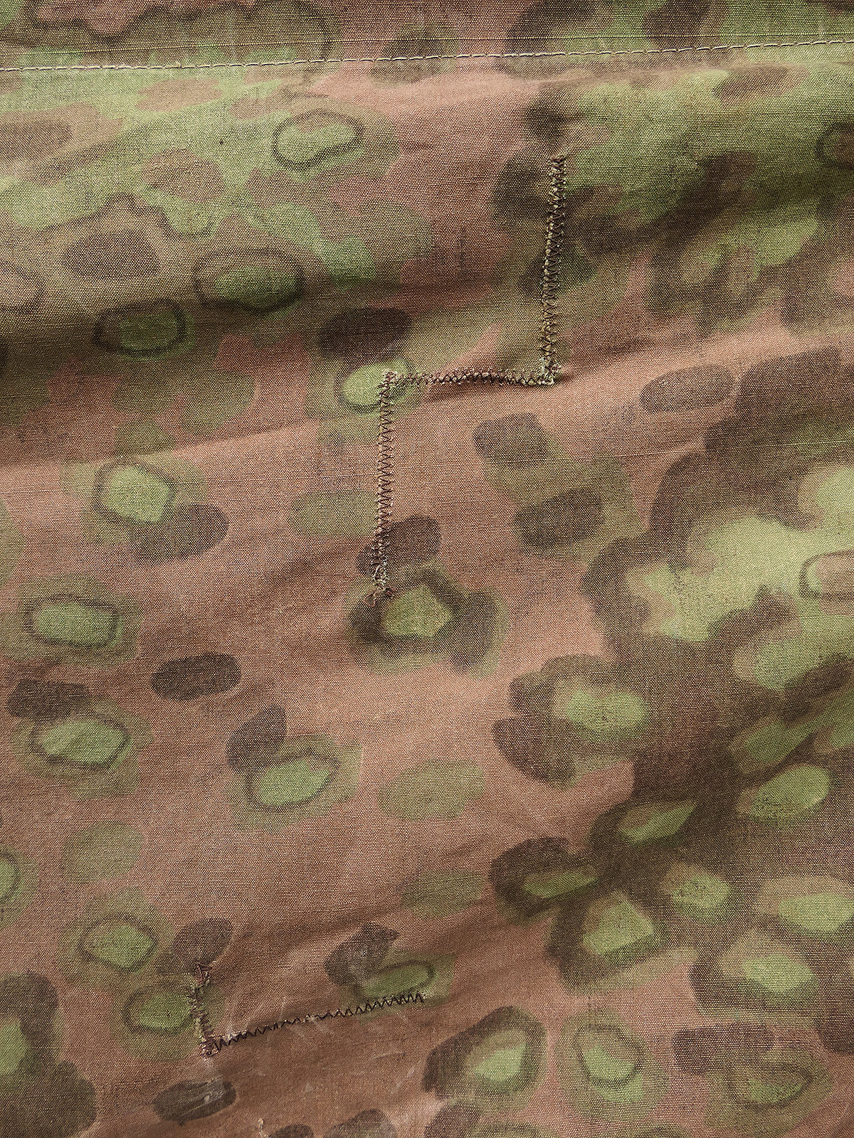 #A/ Waffen SS Original Tarpaulin – Oak Leaf Camouflage Tarpaulin – Battle-Worn