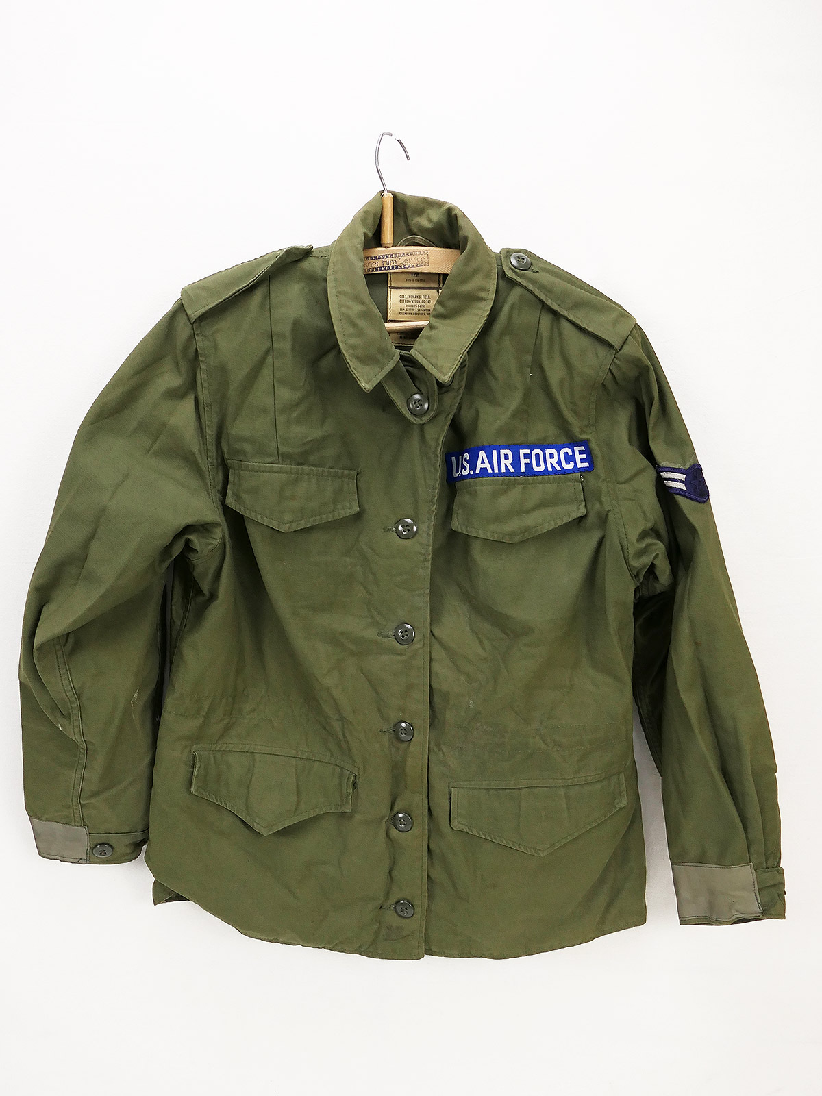US Army USAF Coat Woman`s Field Jacket OG 107 Gr. 12R Field Jacket olive Air Force 1975