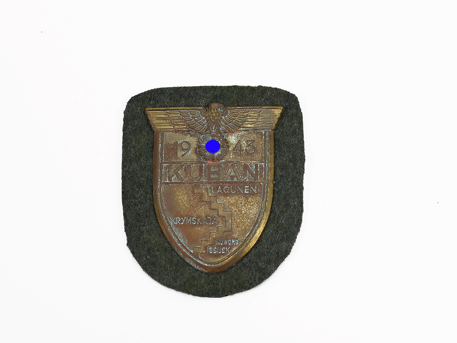 Original Wehrmacht Kuban sleeve badge, 1943 – Kuban badge for field jacket