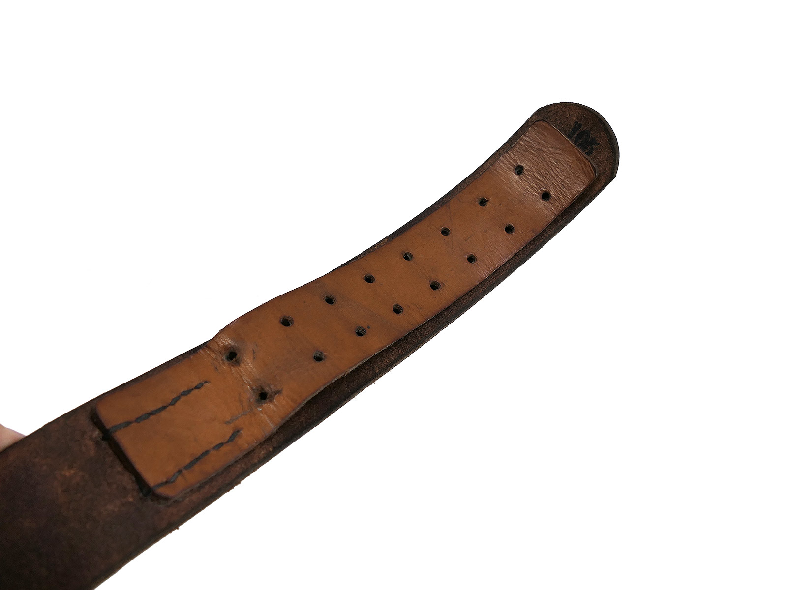 Luftwaffe Vintage Belt / Leather Belt, 105 cm, with Luftwaffe Pilot Aluminium Buckle – BATTLE WORN