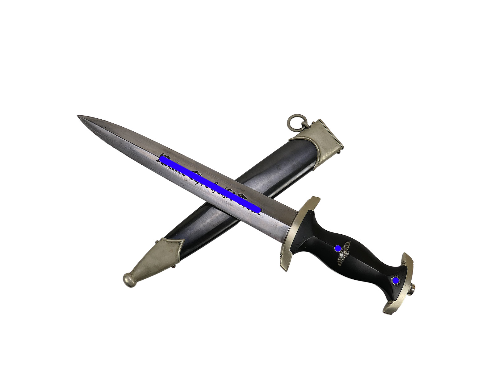 SS Black RZM Service Dagger M33 MEHT Manufacturer: Eickhorn Solingen TOP !!