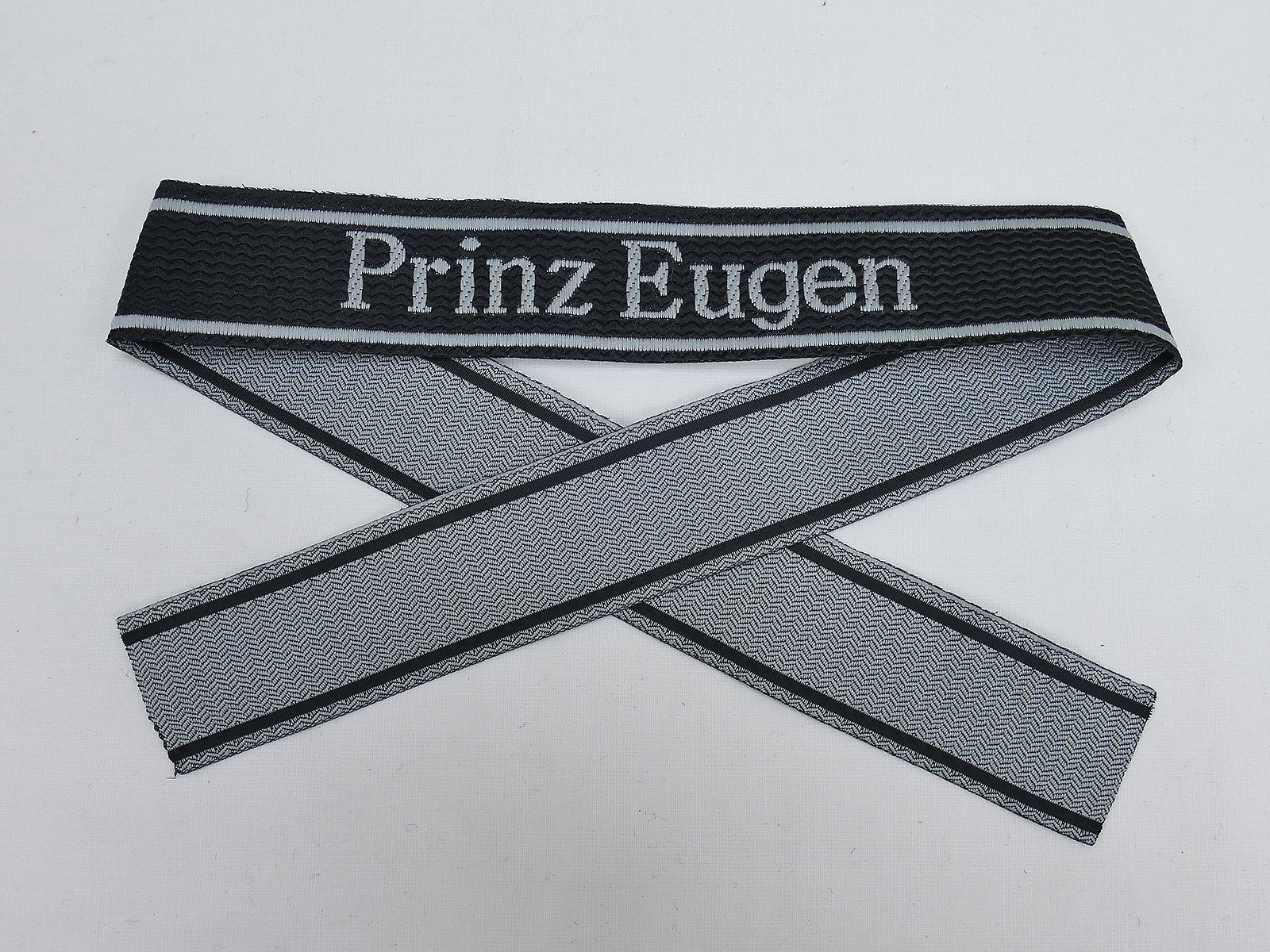 Wehrmacht Elite BEVO Sleeve Band Waffen SS Division PRINZ EUGEN Sleeve Stripes