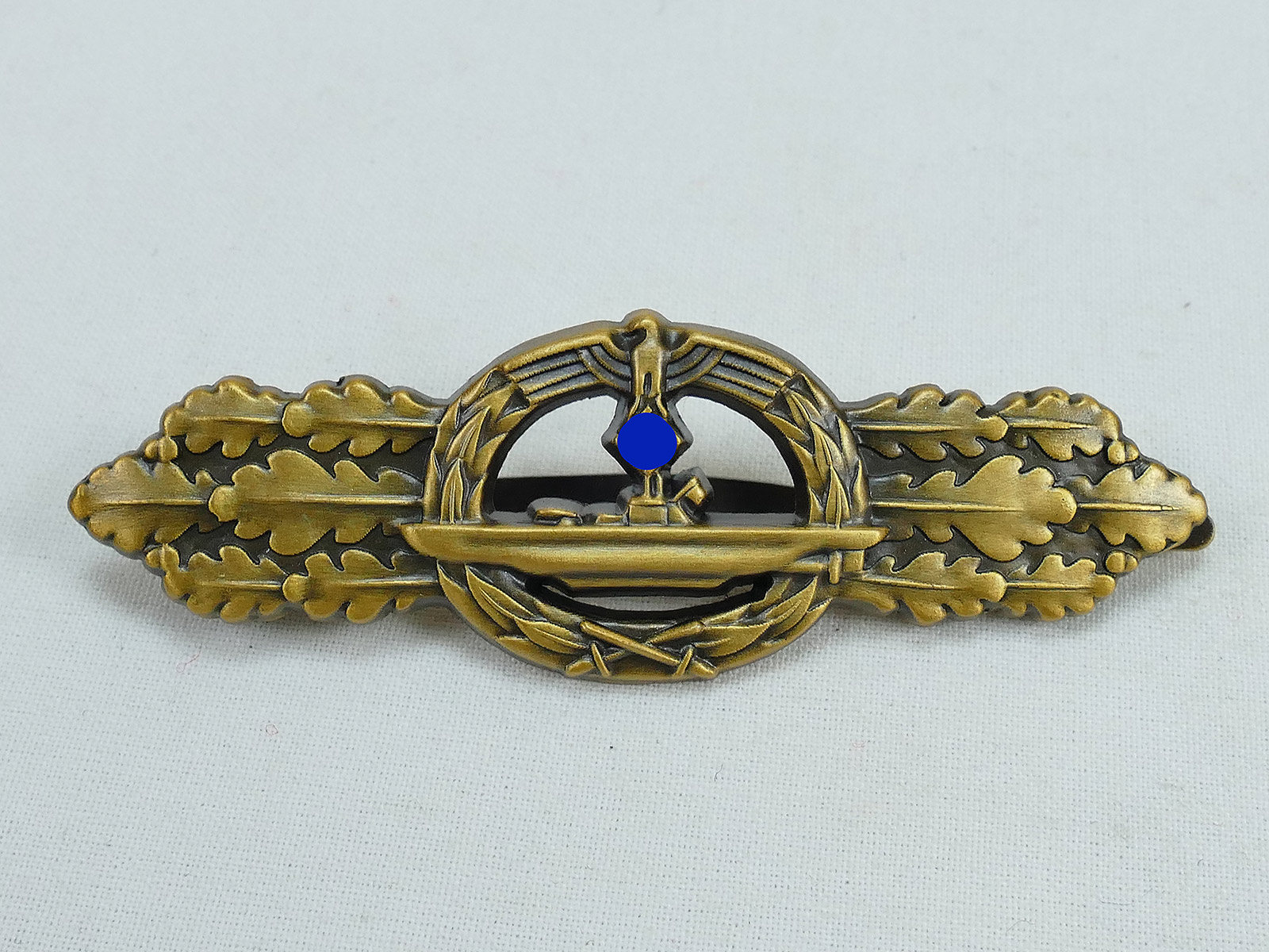 Kriegsmarine U-Boot Frontspange clasp level bronze