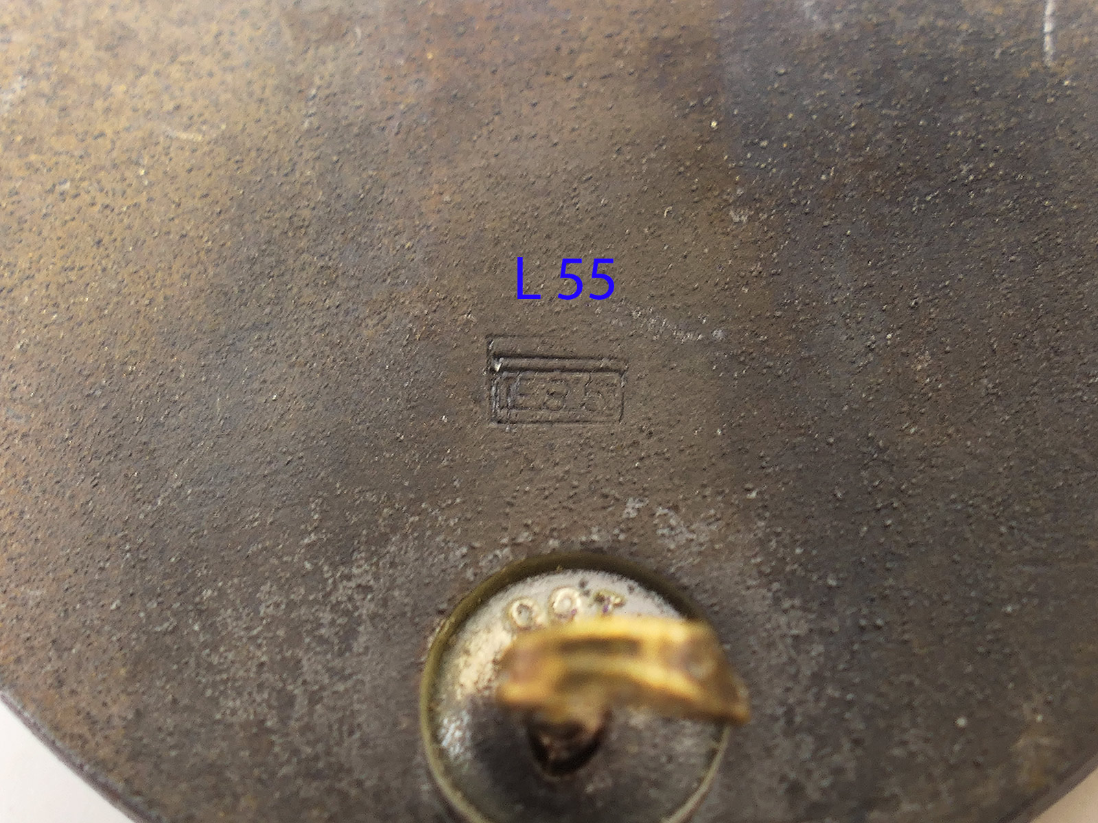Wehrmacht Original WW2 Wound Badge, Gold, Dual Manufacturers L/55 and 100