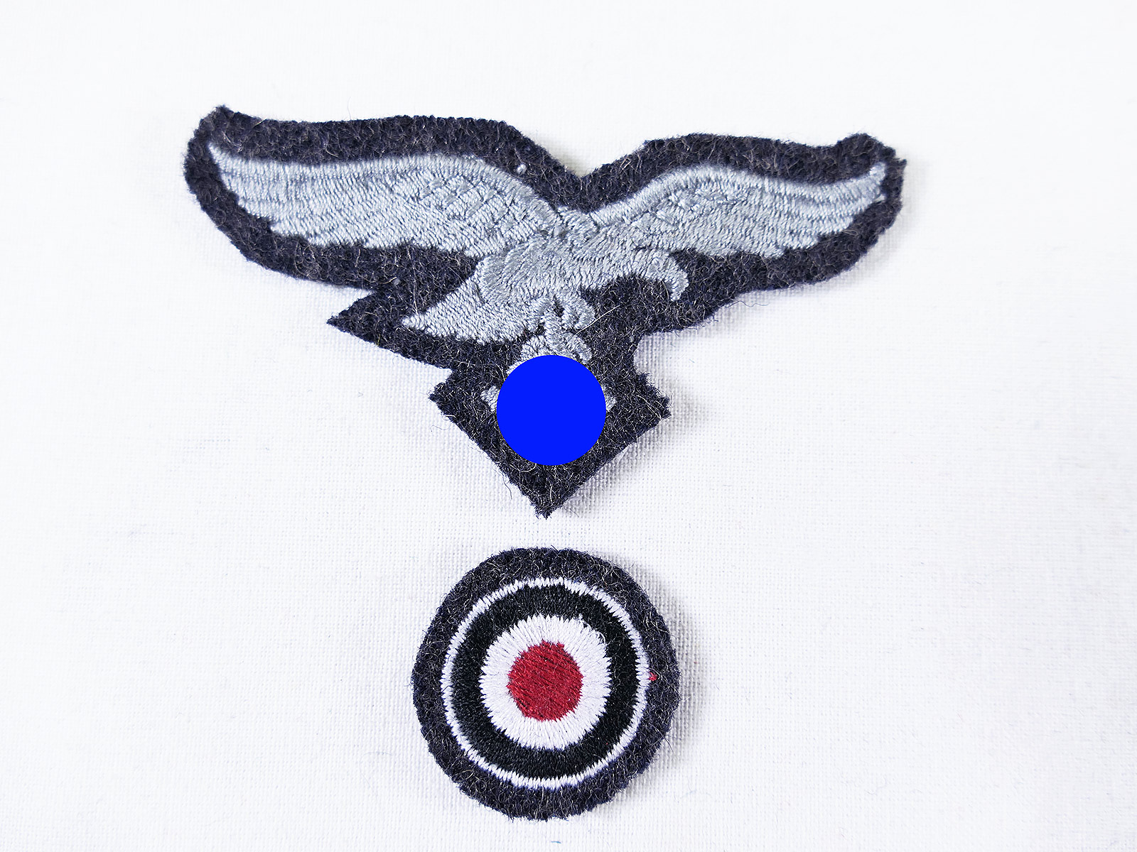 Set Luftwaffe effects cap eagle + cockade for shuttle / M1943 field cap