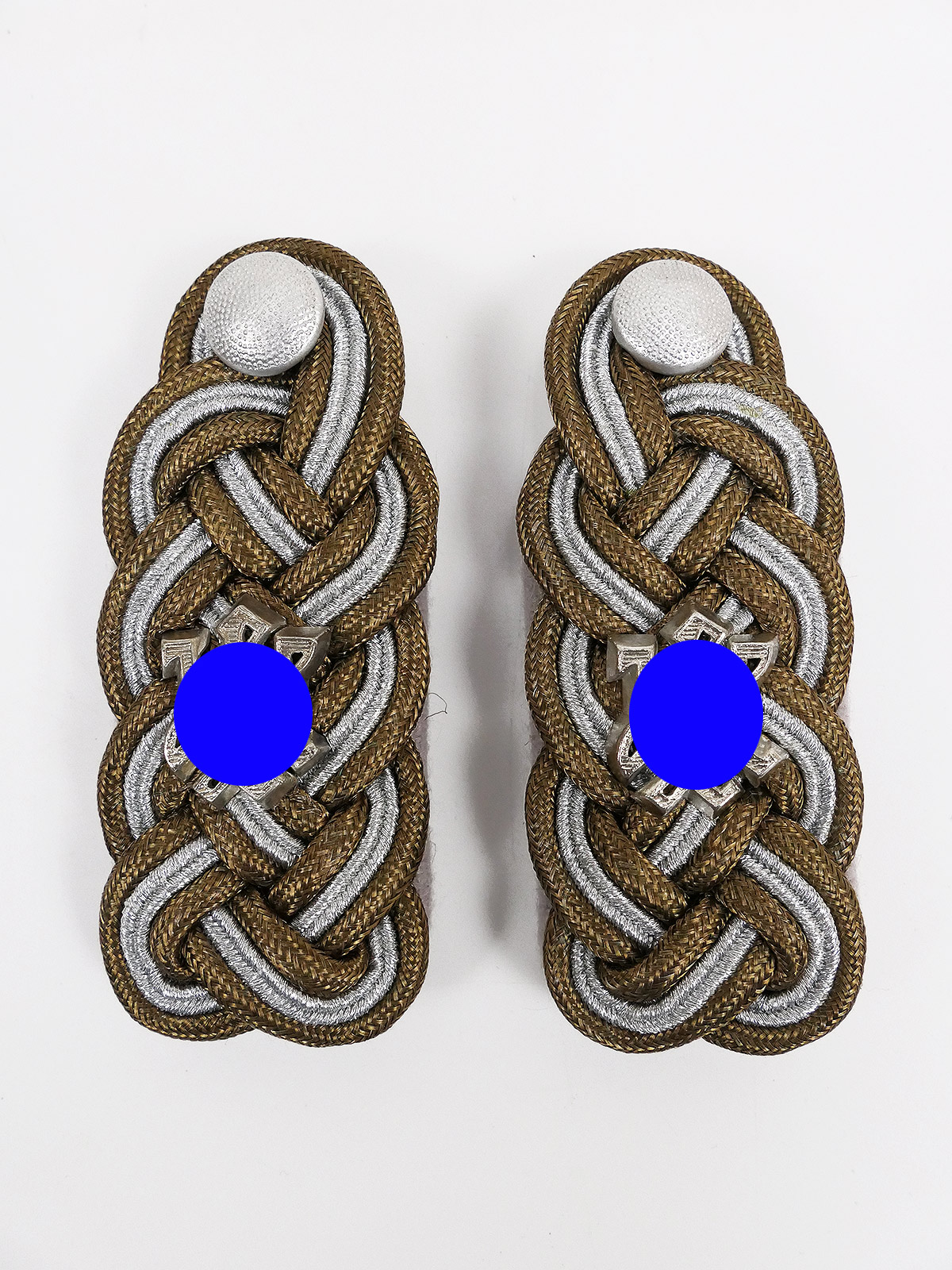 P1738046 Waffen SS epaulettes LAH Leibstandarte shoulder boards Brigadeführer / Generalmajor with loop