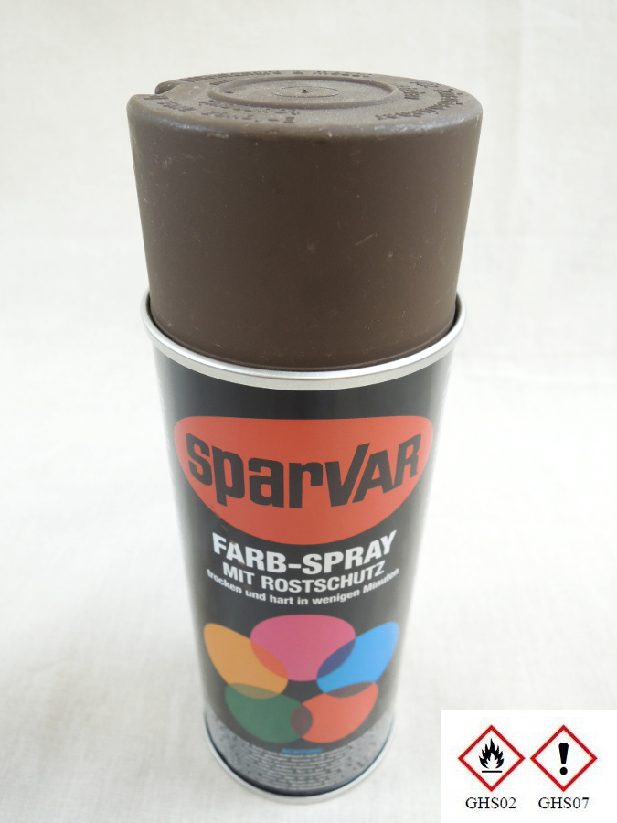 400ml colour, basic price 25,00 €/L, LEDERBRAUN, matt, NATO Bundeswehr, restoration, RAL 8027
