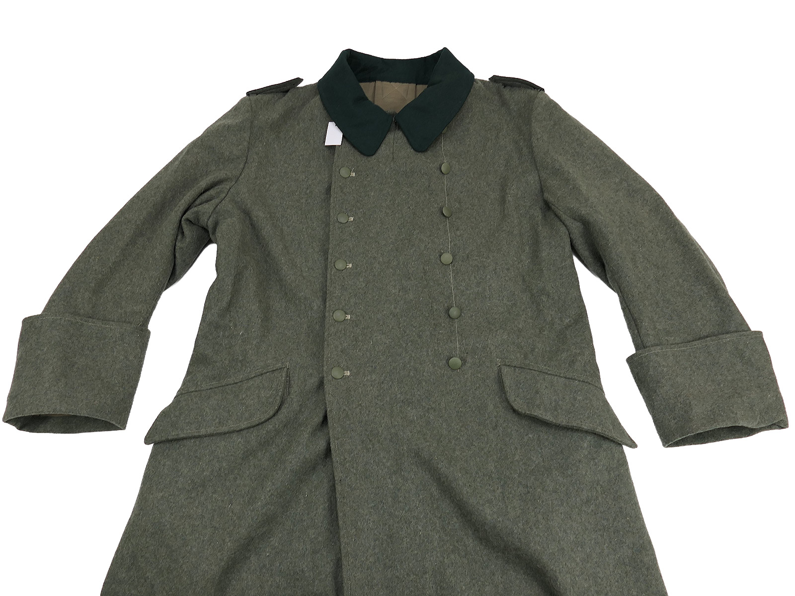 Wehrmacht M36 winter greatcoat, size 58 (XXL), with early epaulettes, 3rd Company  BATTLE WORN