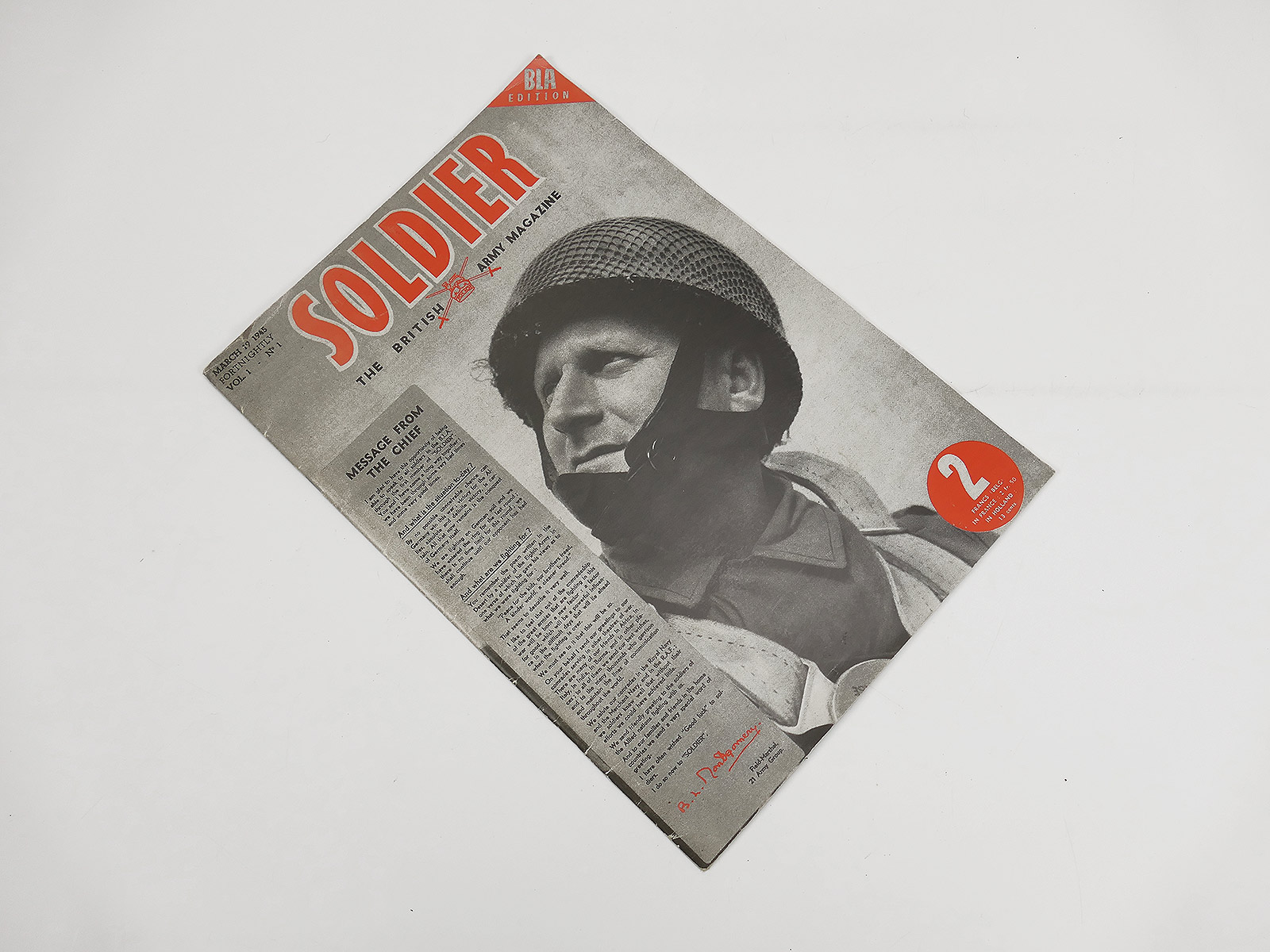 British ARMY Magazine Magazine SOLDIER Magazine March 1945 Reprint 1995