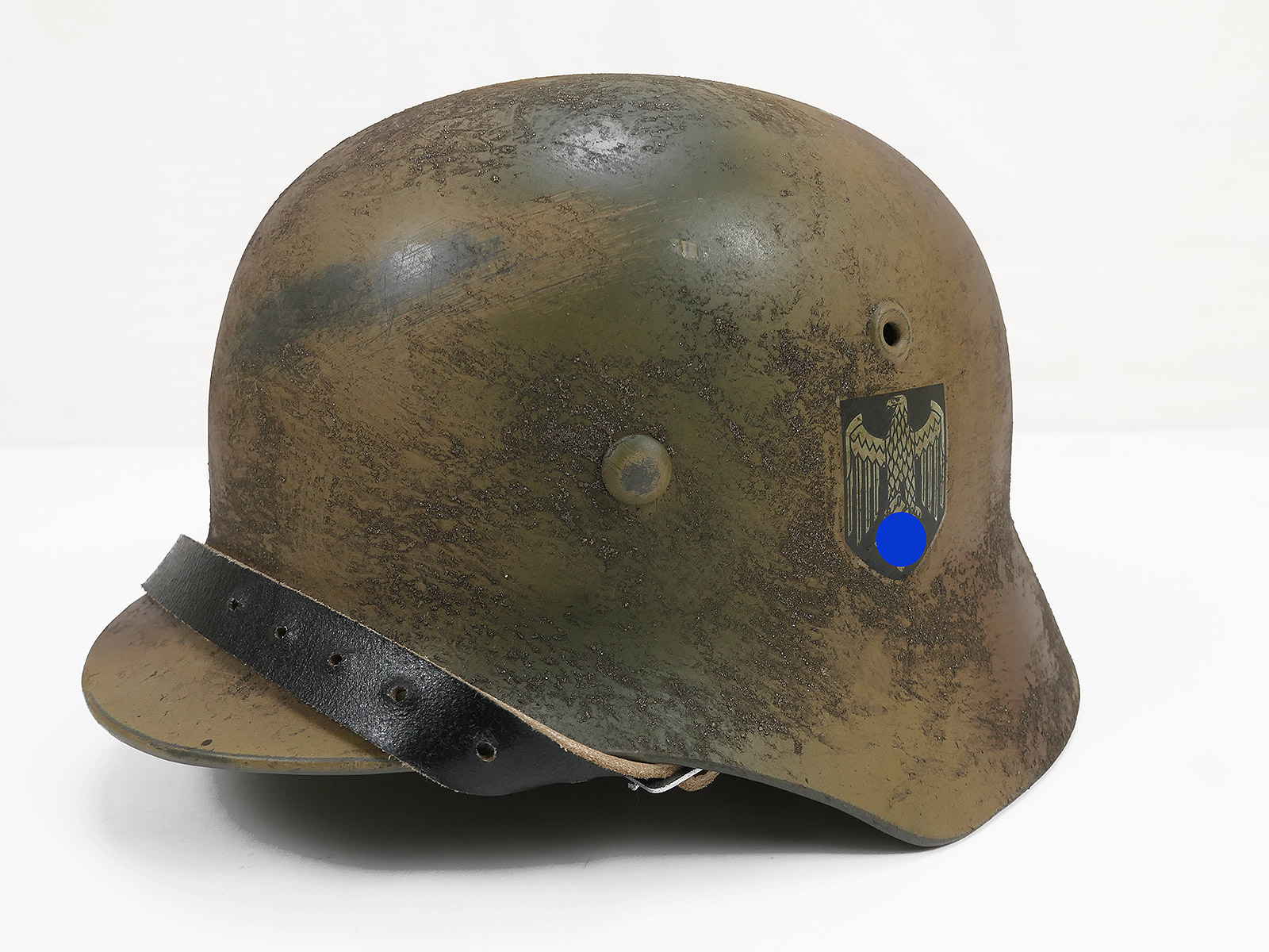 Wehrmacht steel helmet M40 NORMANDIE camouflage SD Tarnhelm Gr.57/58 Rauhtarn