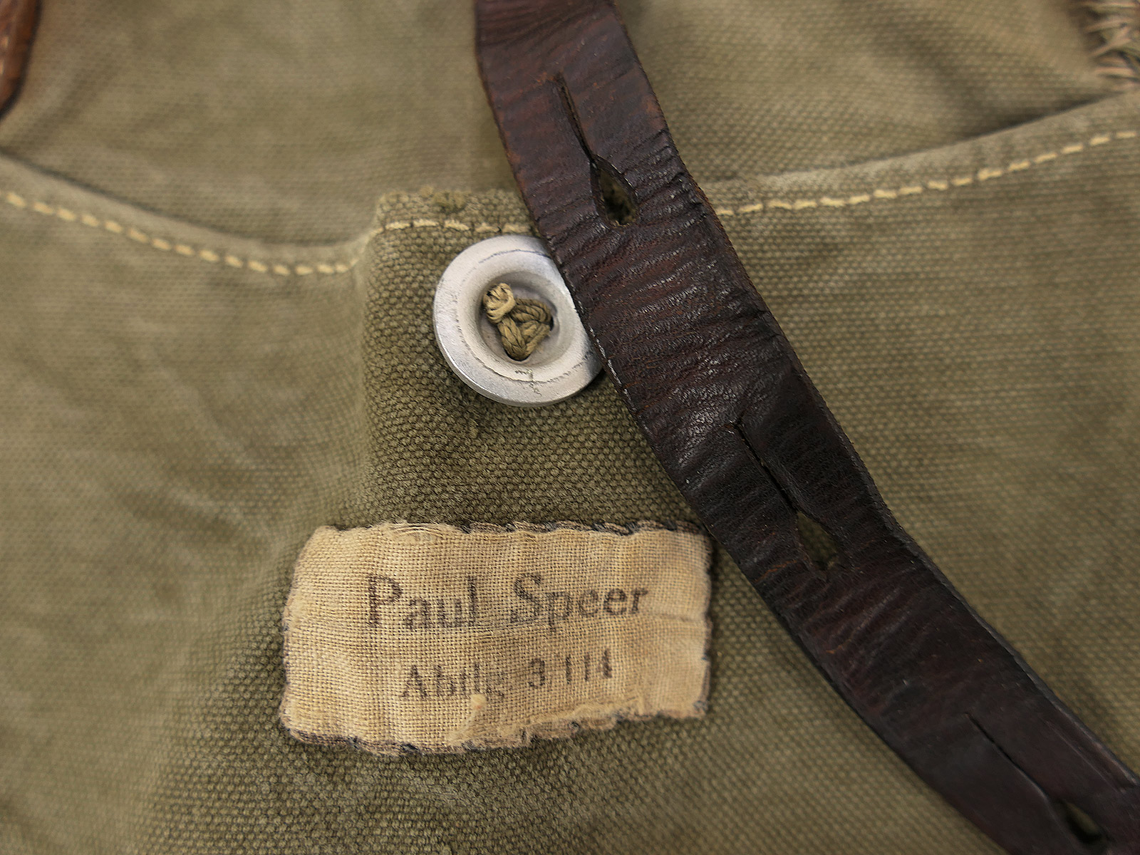WW2 Original  RAD bread bag, 1936? Reich Labour Service, with name label – COLLECTION