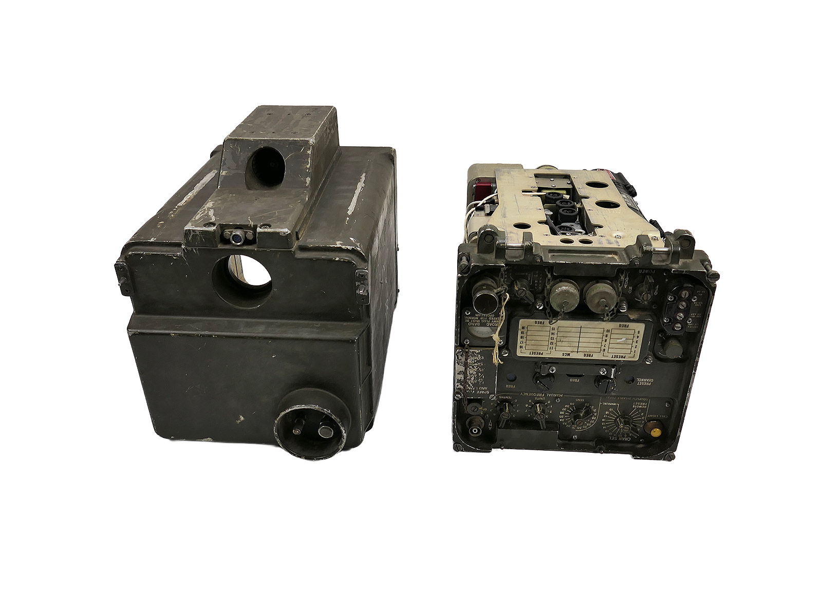 US ARMY Military Radio Receiver Transmitter RT-323 A / Radio System VRC-24 Radio Airborne + Case