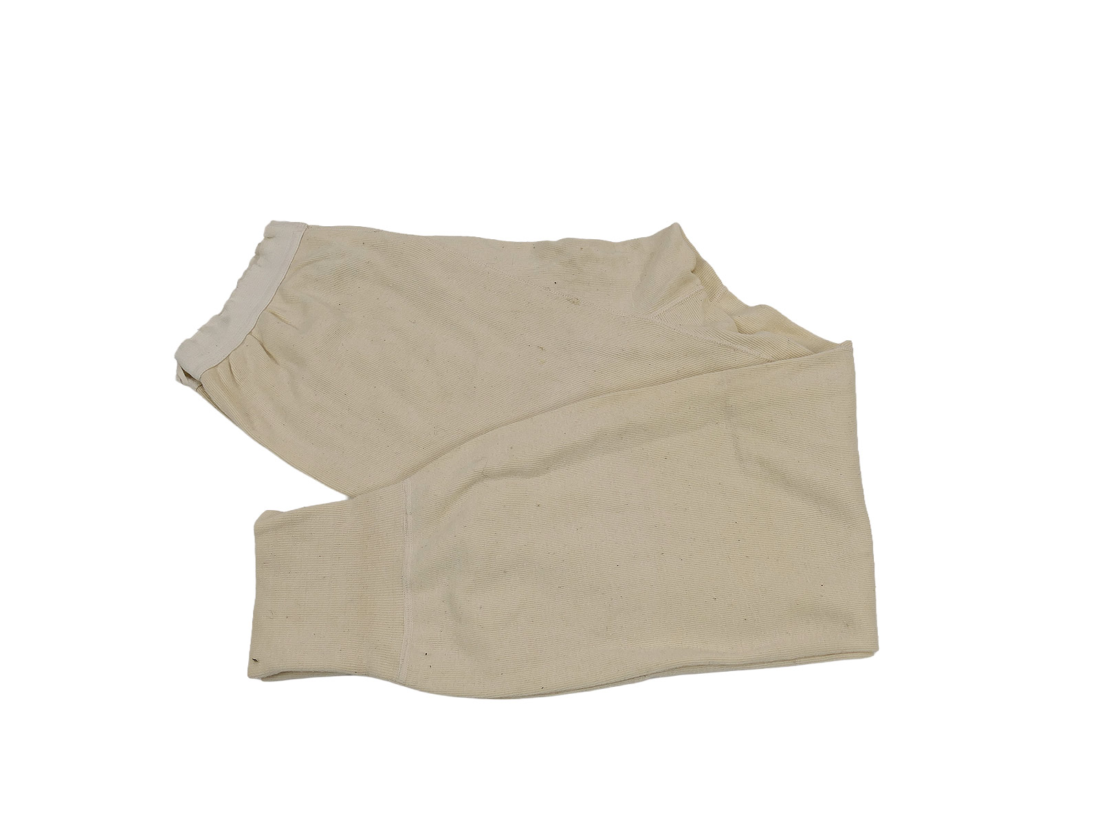 Vintage lange Winter Unterhose creme Long John Gr. 52 (Large) Unterwäsche Zusatzbekleidung für US / Wehrmacht