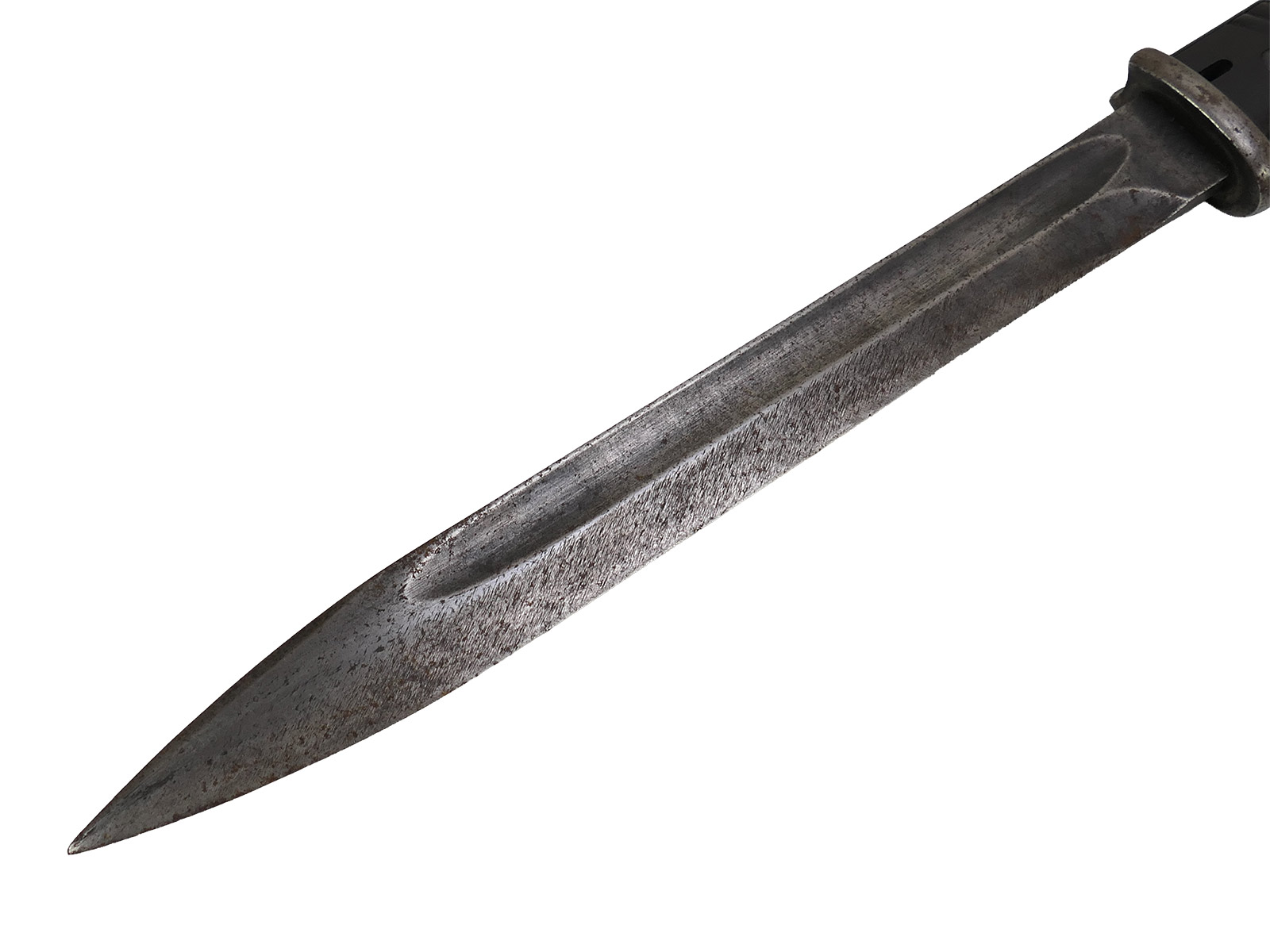 Wehrmacht M84/98 bayonet by Jos Corts, 1940 K98 carbine / fixed bayonet with scabbard, BATTLE-WORN
