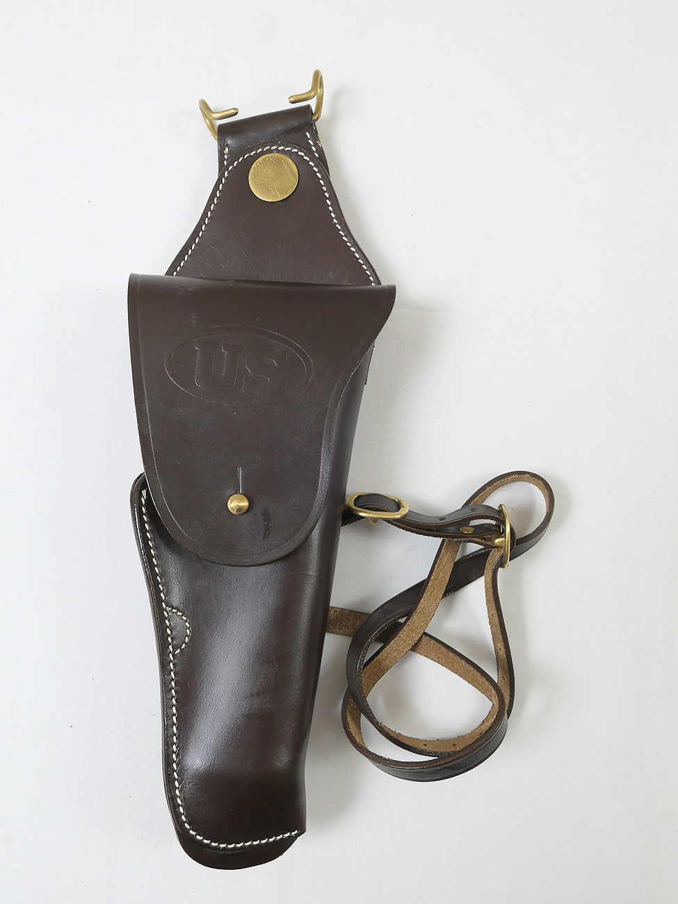 US M1912 Leather Swivel Cavalry Holster Colt 1911 Government Leather Holster 45s