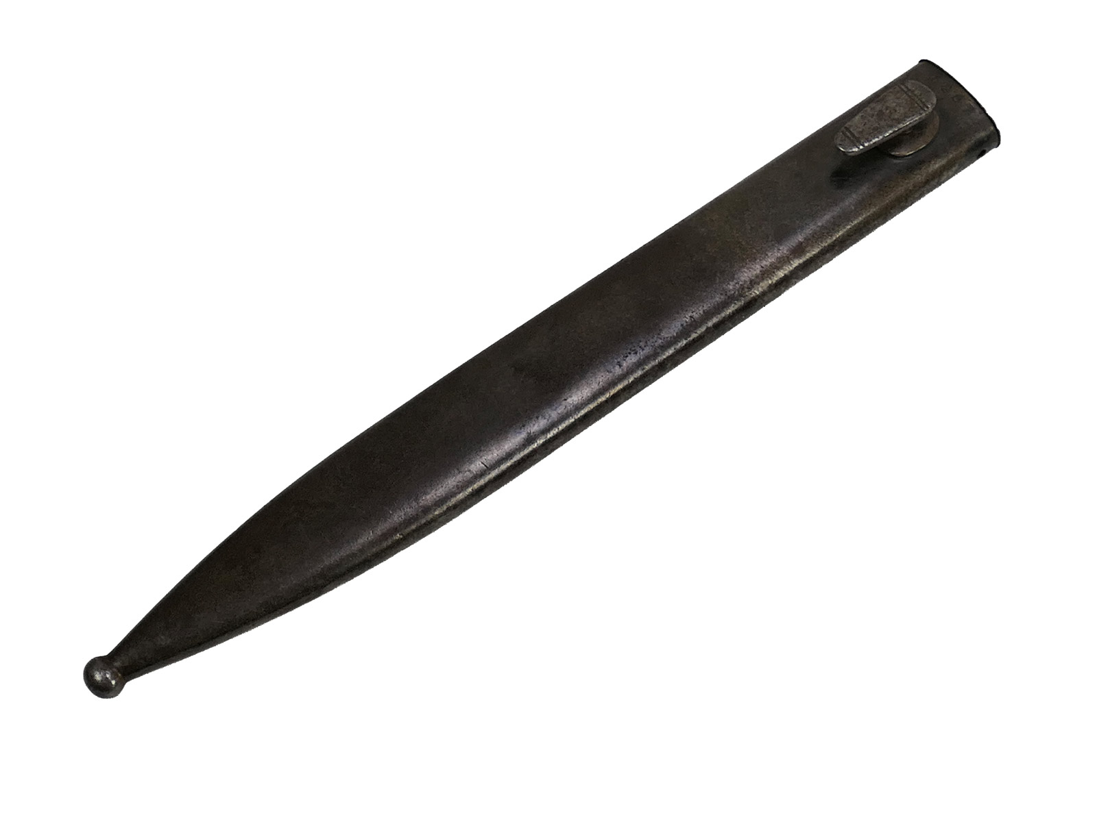Wehrmacht M84/98 bayonet by Berg & Co, 1938, K98 carbine / fixed bayonet with scabbard, BATTLE-WORN