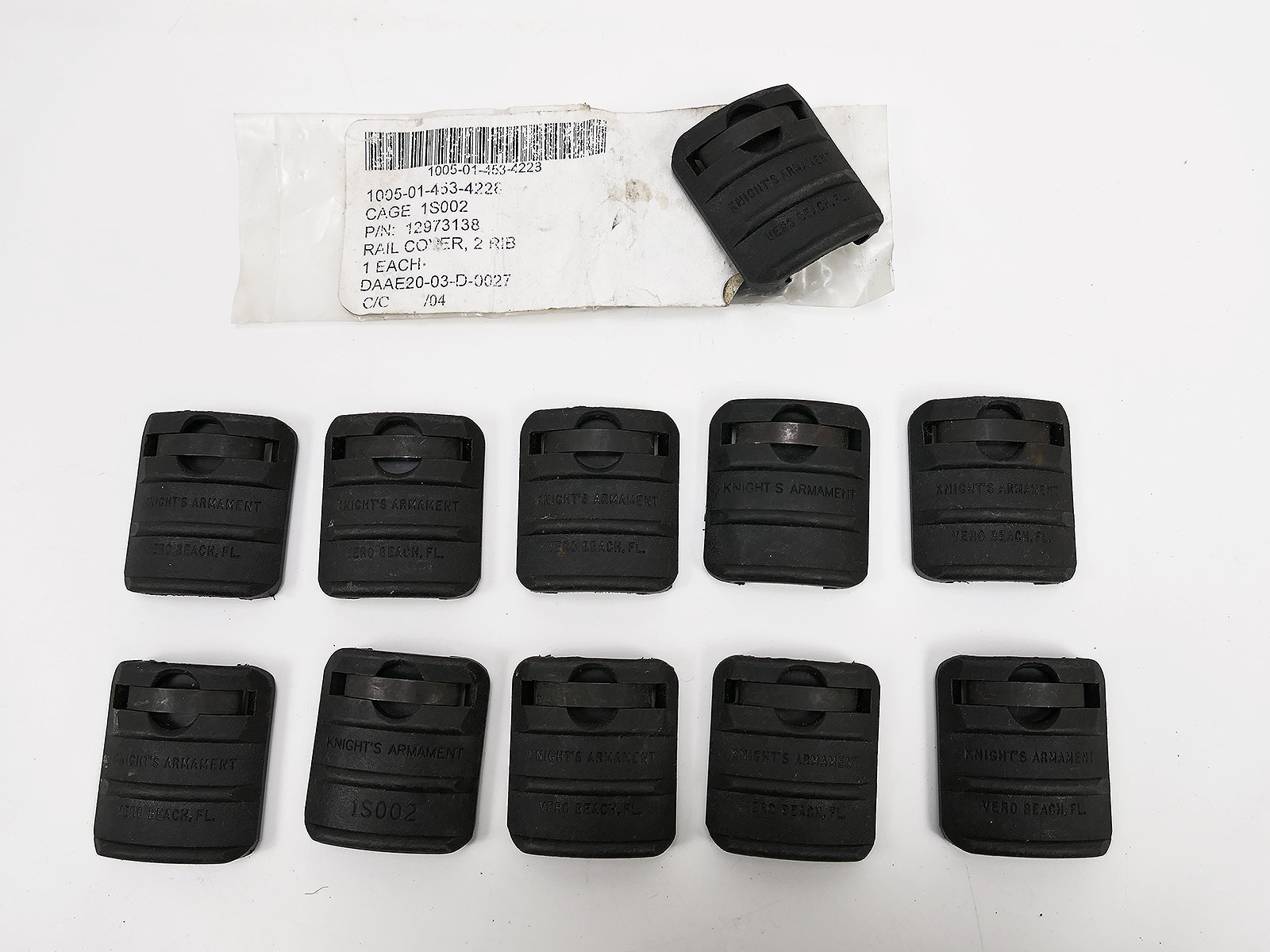 1x piece Original US ARMY KAC Knights Armament 2 Rib Rail Panel cover used