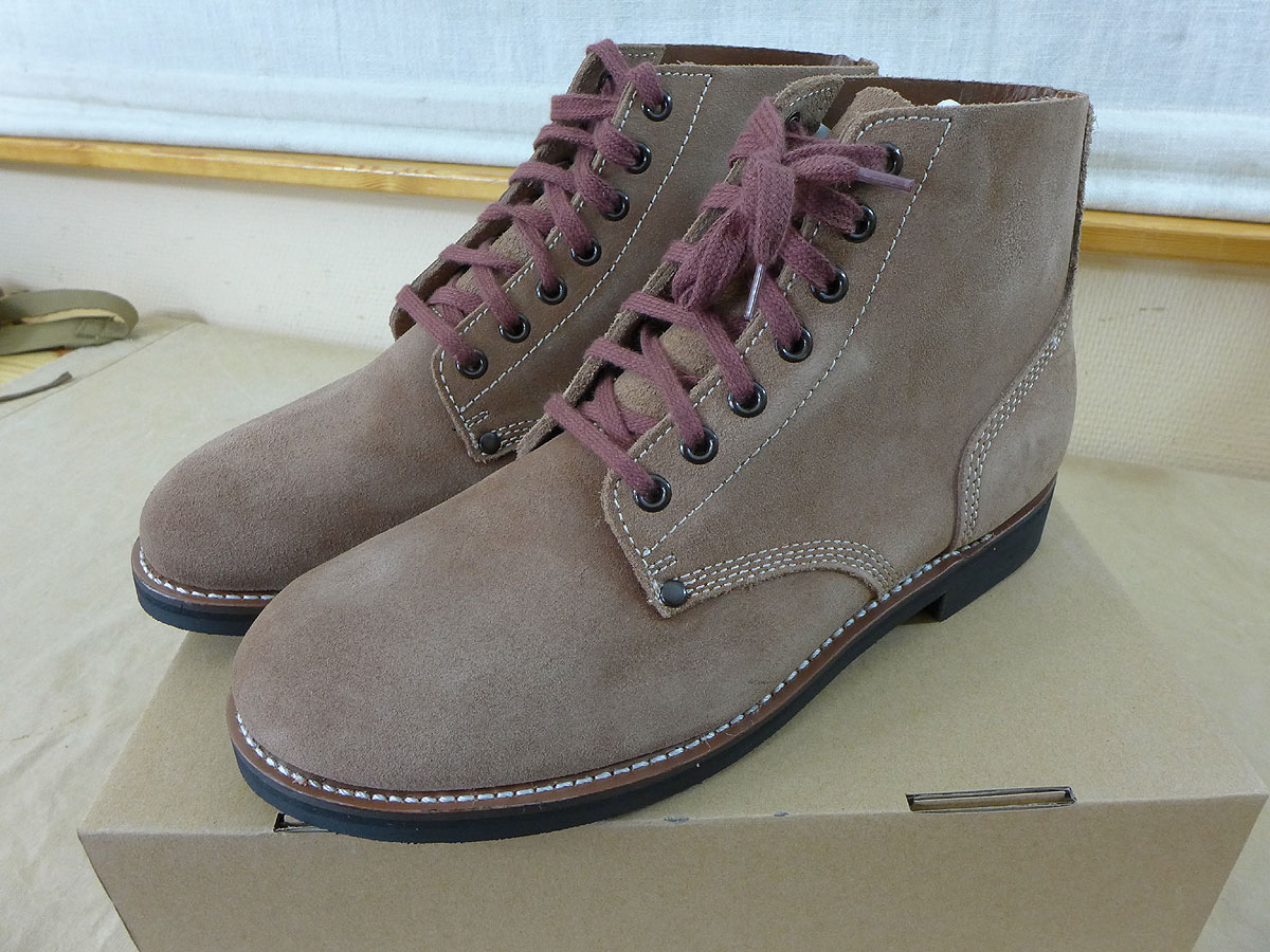 US WW2 boots boots reverse upper suede combat boots