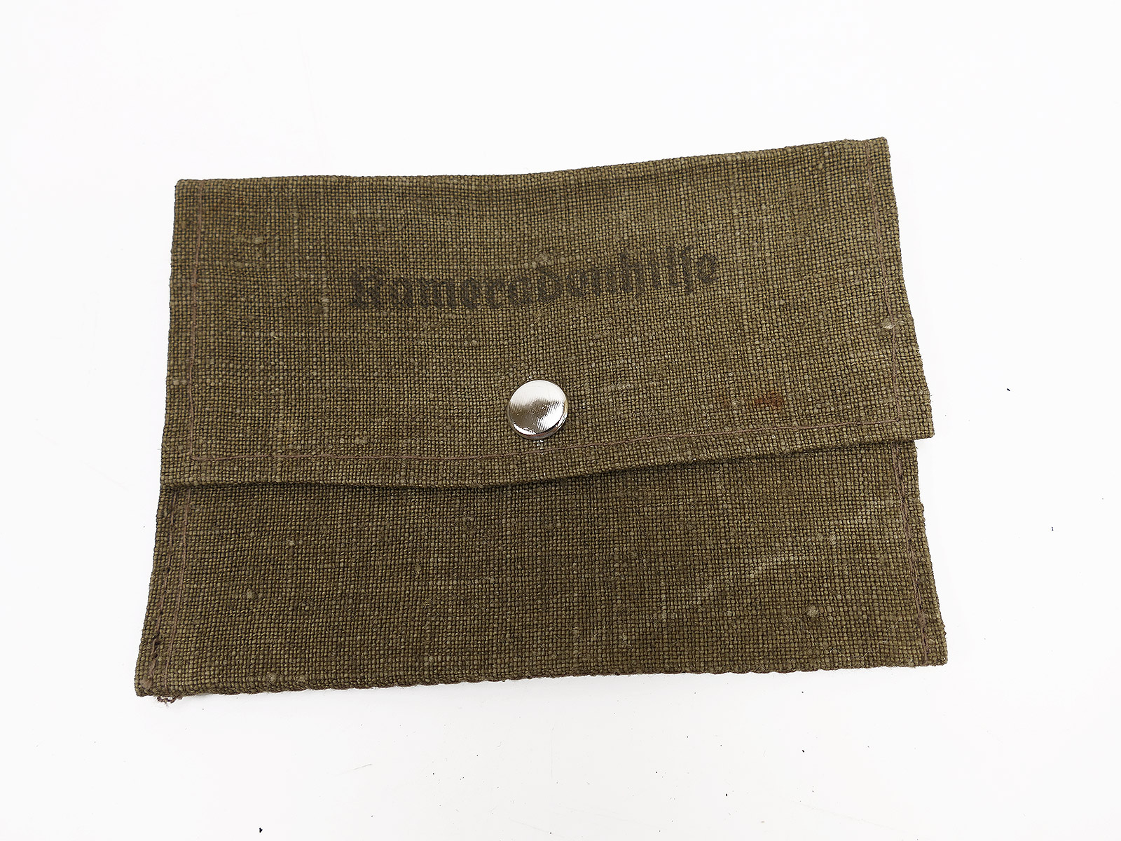 1x Wehrmacht sewing kit bag, ‘Kameradenhilfe’ (Comrades’ Aid), ORAHOMA, with silver button