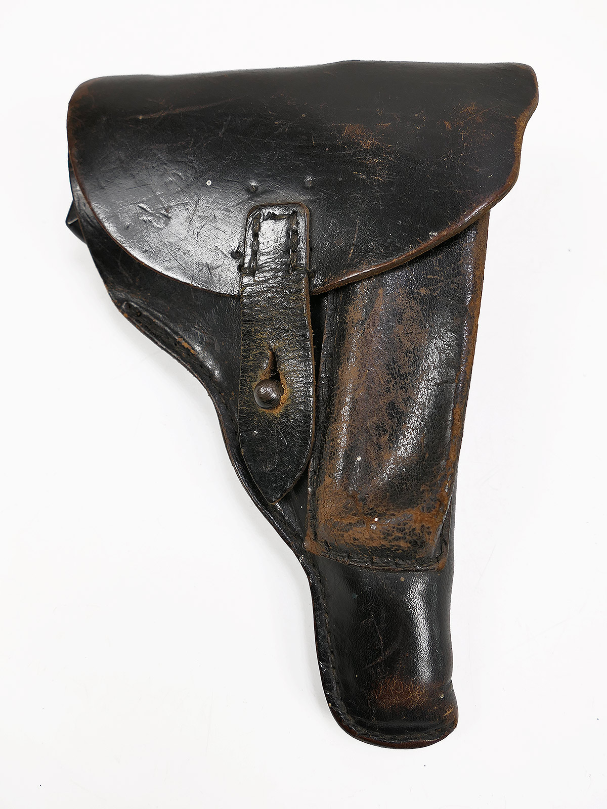 Police pistol holster for 7.65 calibre PPK short pistol with 6mm blowback pistol; holster is full but non-functional