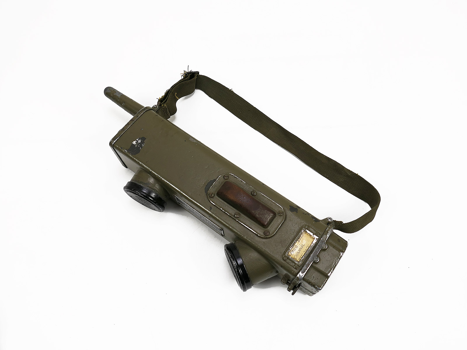 TOP US Signal Corps WW2 Handheld Radio Transceiver BC-611 F / Battle-Worn Collection