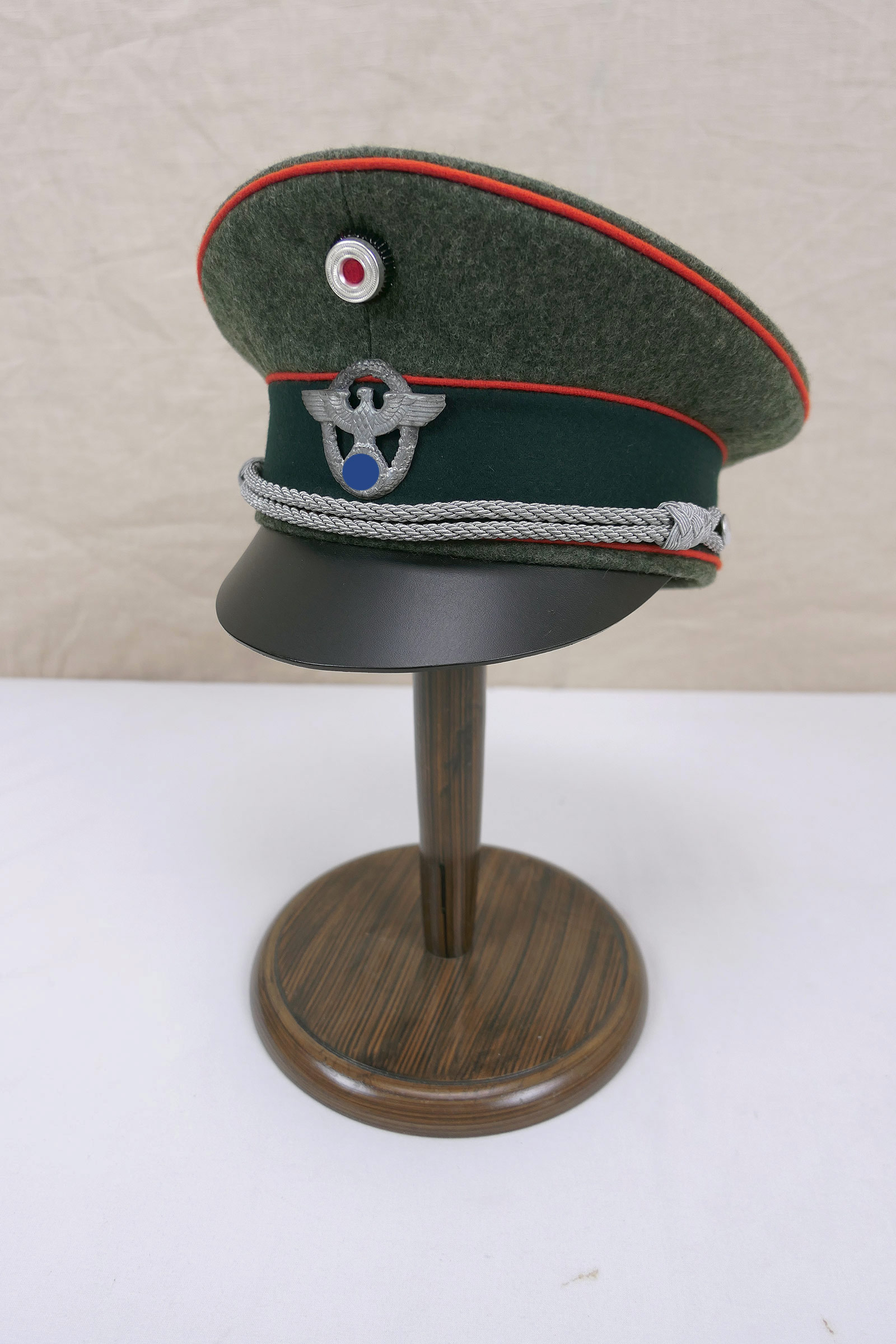 Peaked cap satchel field gendarmerie officer Gr.57 Crusher Cap Old style with effects