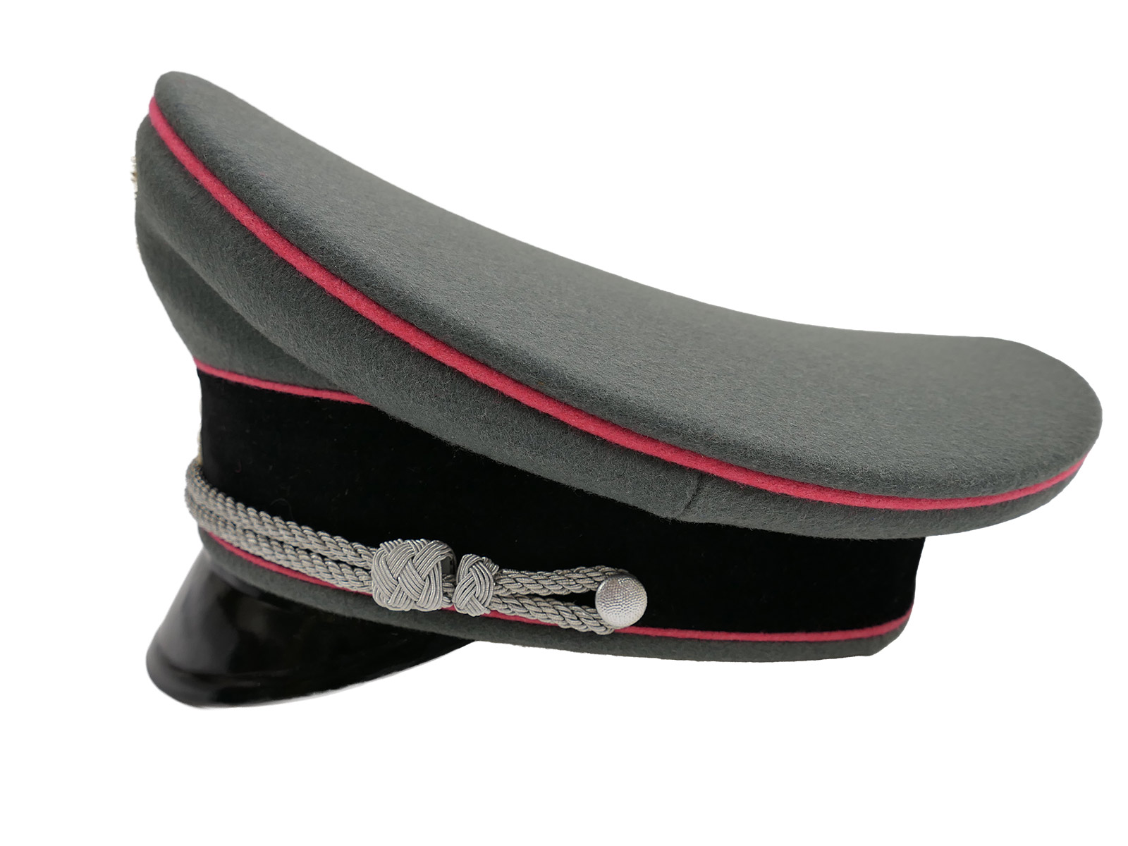 Waffen SS peaked cap, officer’s, PANZERTRUPPE, size 58 – top-quality museum-grade reproduction with metal detailing