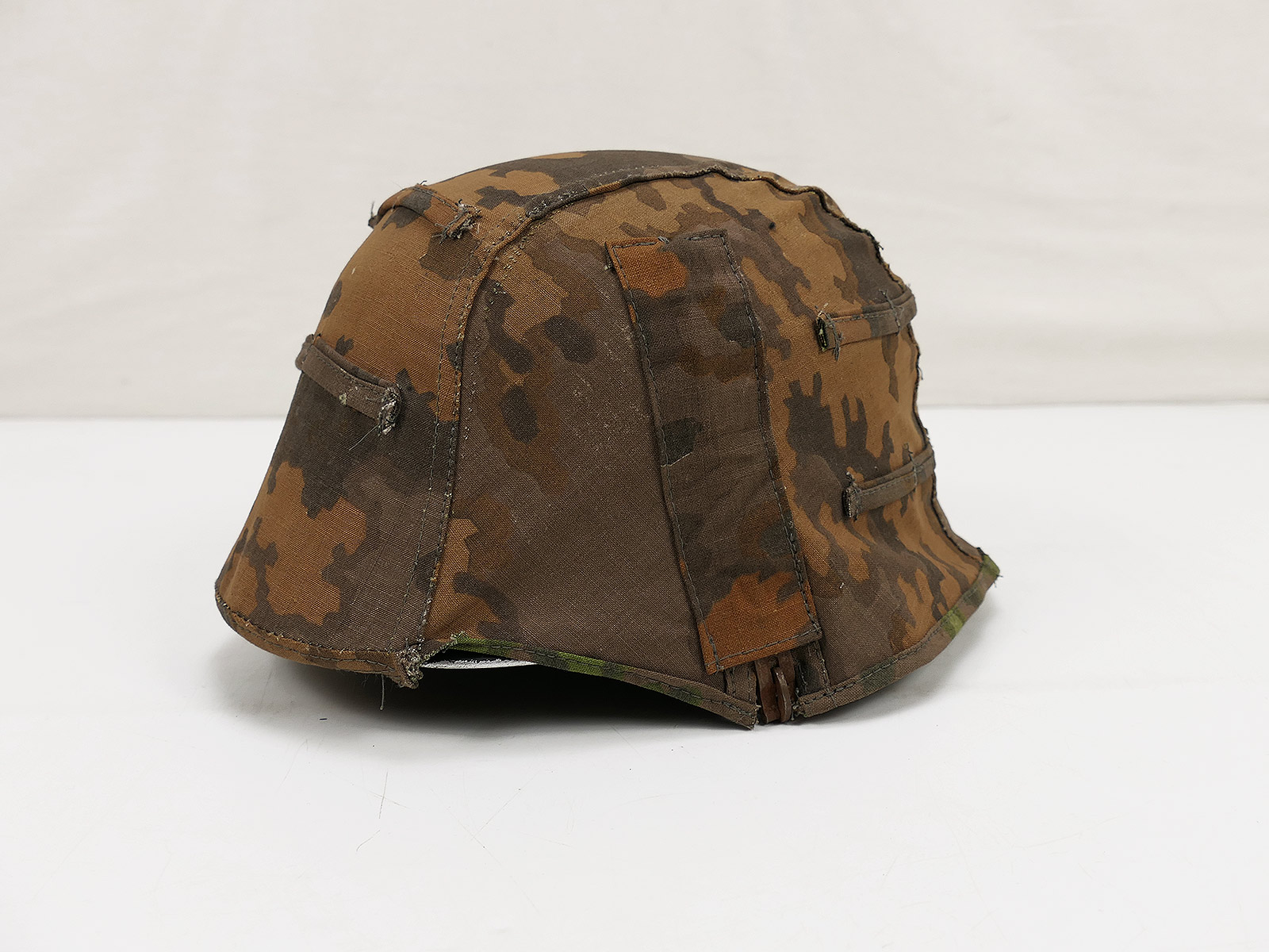 #V Eichenlaub ZZ steel helmet helmet cover helmet camouflage cover made of original camouflage fabric