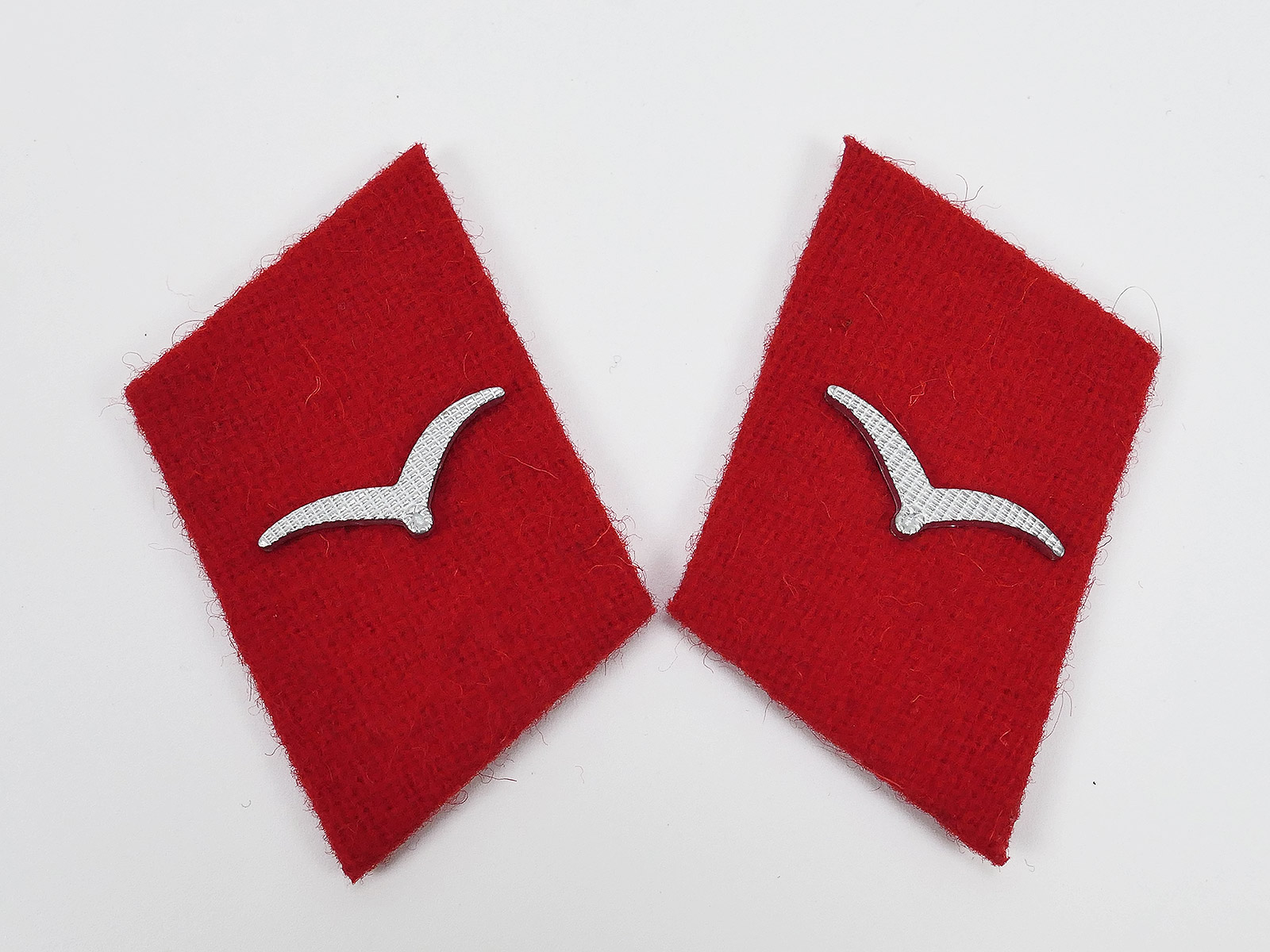 Wehrmacht Luftwaffe pair of anti-aircraft collar mirrors for anti-aircraft gunners