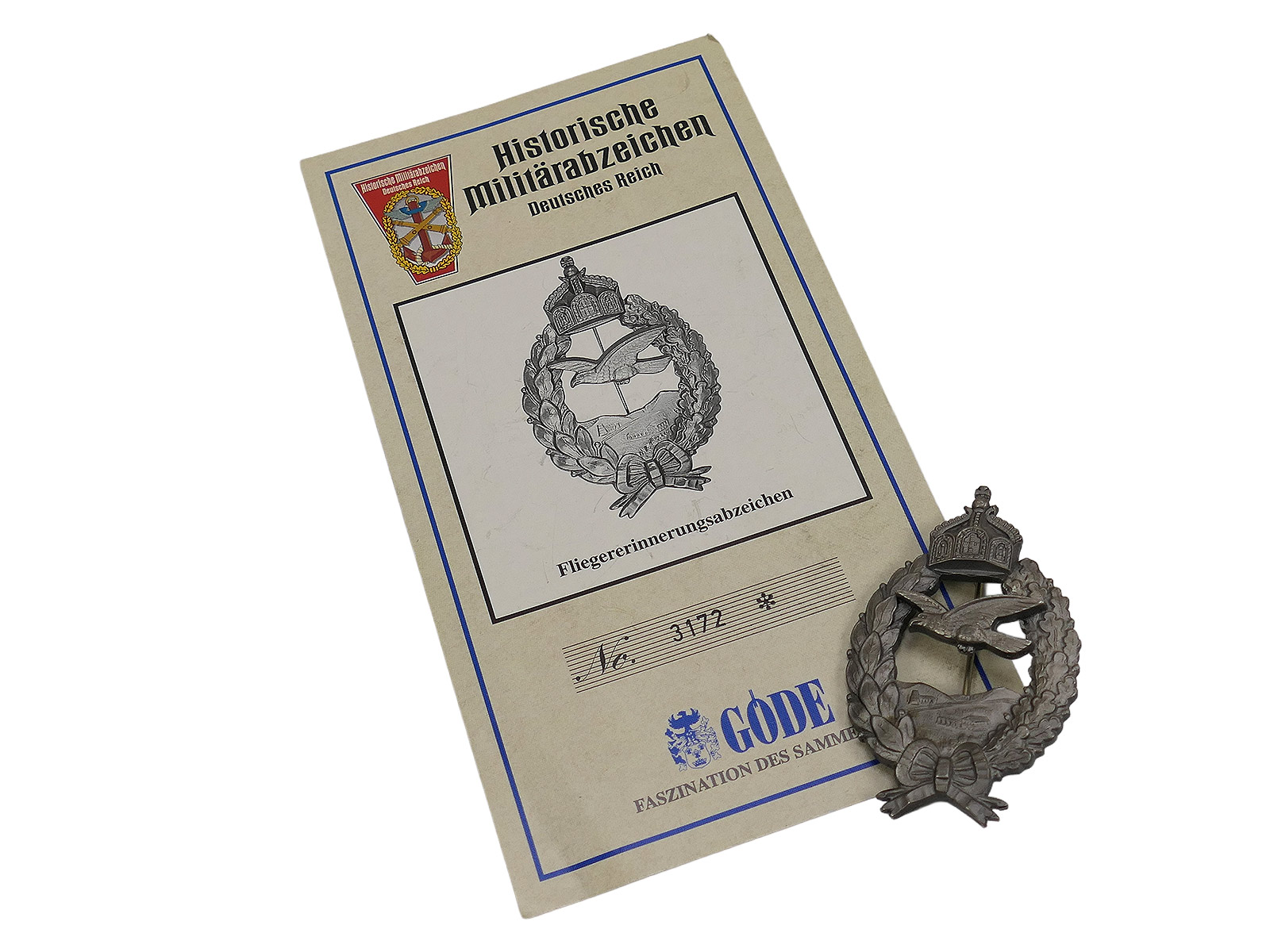 GÖDE First World War Air Force Commemorative Badge WWI / Historical Military Badge