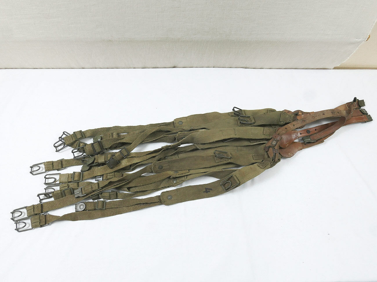 1x DAK Afrikakorps Y-strap Web Tropen Koppeltragegestell *lightly used*