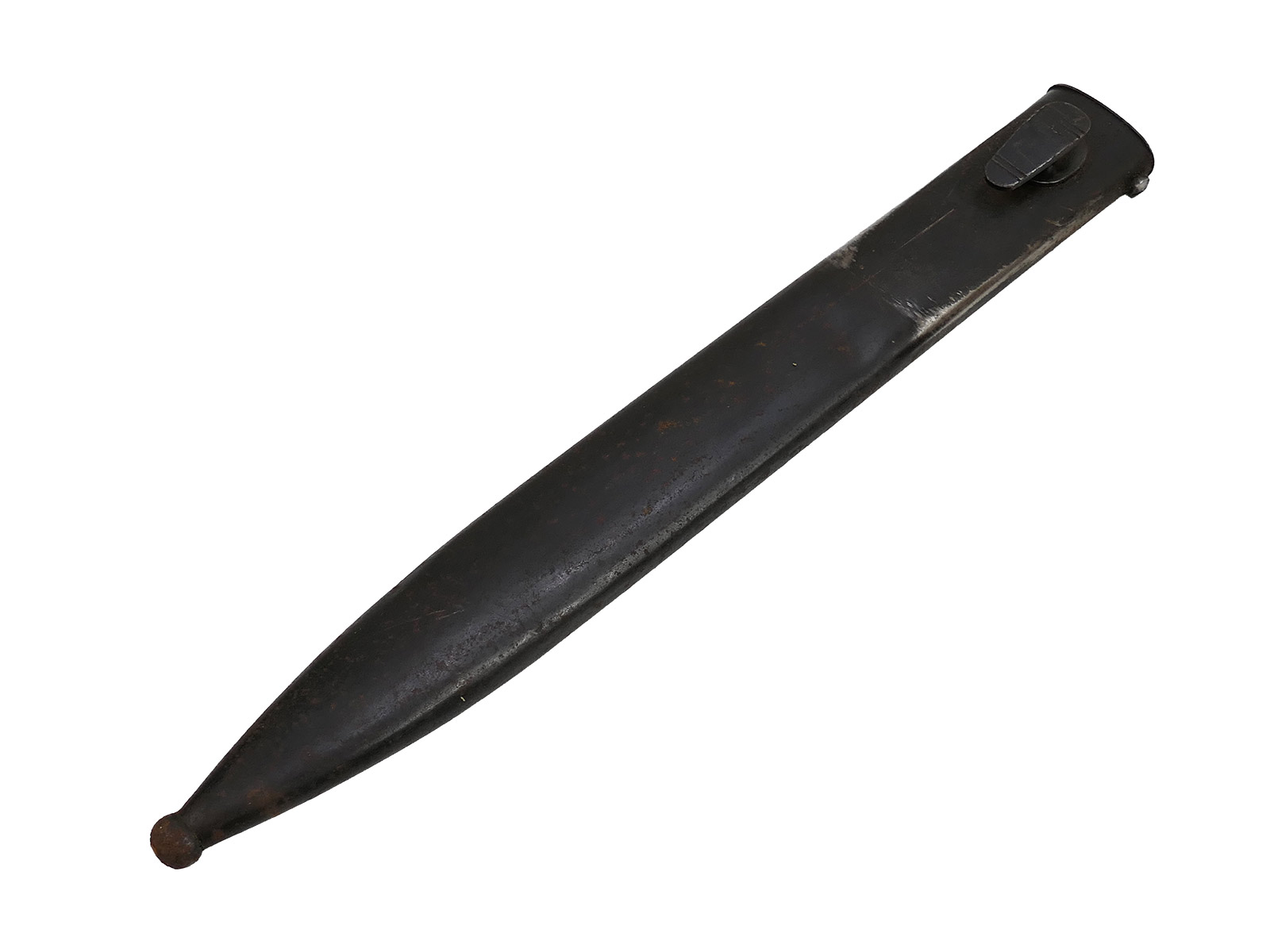 Wehrmacht M84/98 bayonet by Jos Corts, 1940 K98 carbine / fixed bayonet with scabbard, BATTLE-WORN
