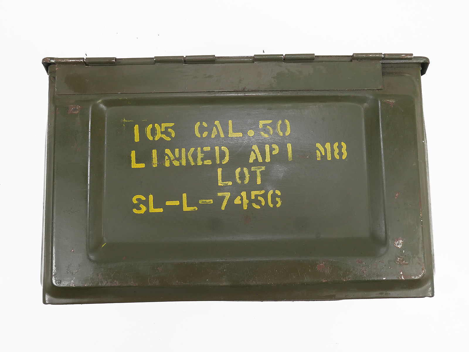 #2 US Army Ammunition Box CAL .50 M2 ammo box ammo metal box belt box