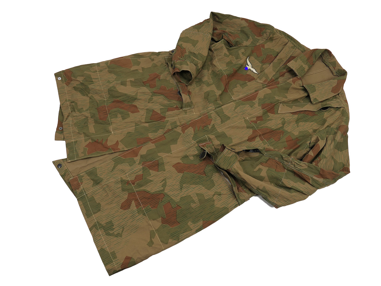 LW Fallschirmjäger bone bag 1944 Gr.2 splinter camouflage in swamp camouflage colours Fallschirmjägerwerke LW Fallschirmjäger bone bag 1944 Gr.2 splinter camouflage in swamp camouflage colours Fallschirmjägerwerke