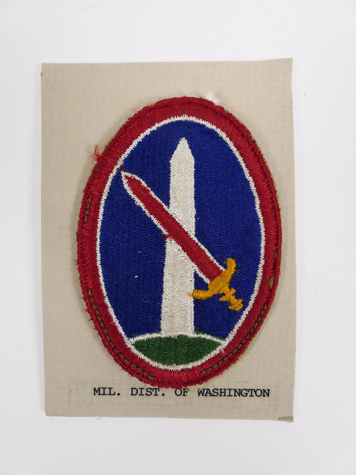 Original US ARMY WW2 Abzeichen Badge Military District of Washington Patch - Command / Special Units