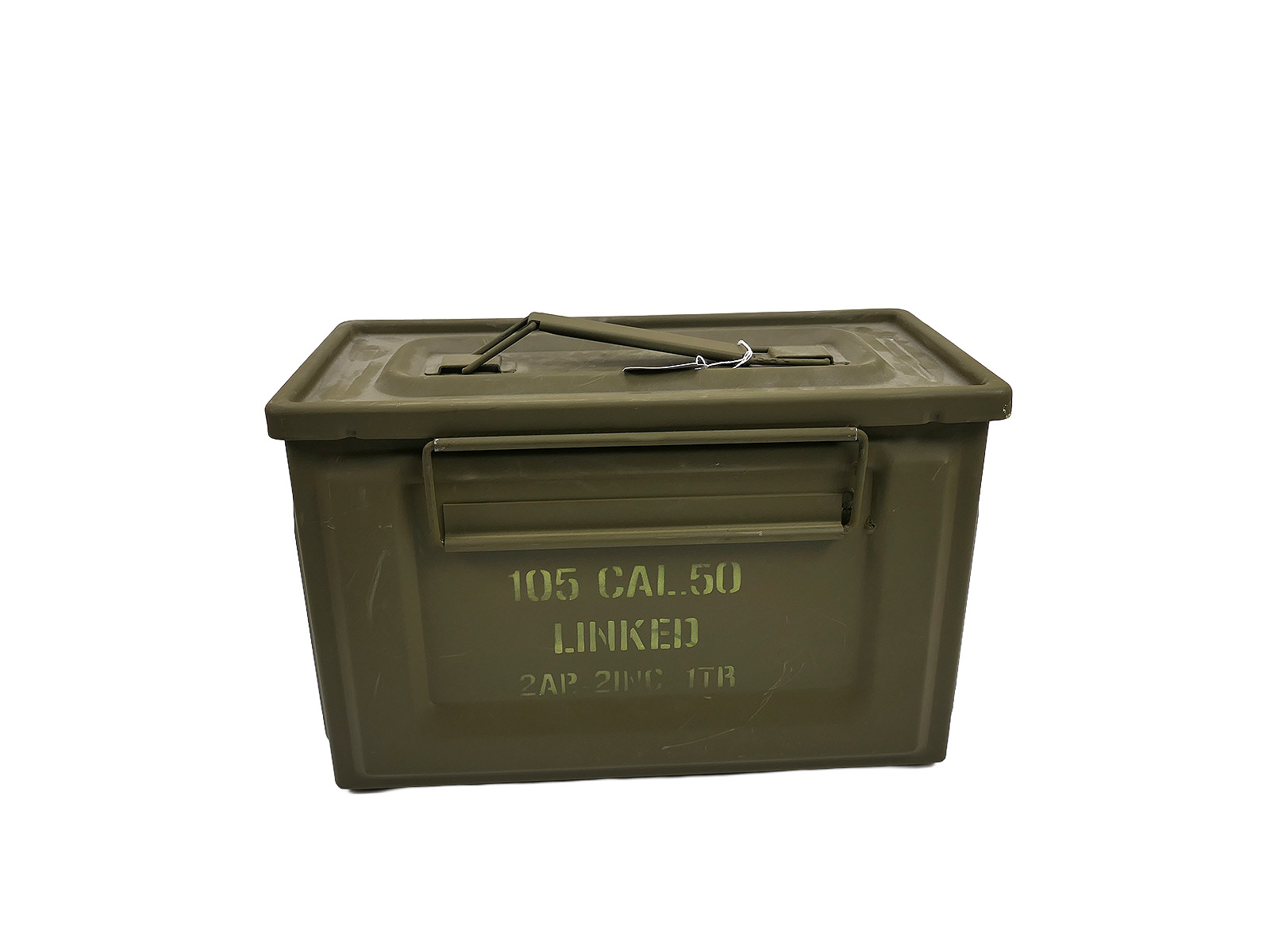 #6 US Army Ammunition Box .50 calibre M2 ammunition box, metal ammunition box, belt box