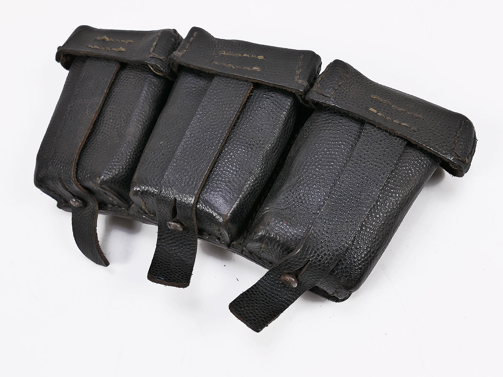 One-off item – Wehrmacht K98 3-round cartridge pouch, black, ORIGINAL, Ref. No. COLLECTION