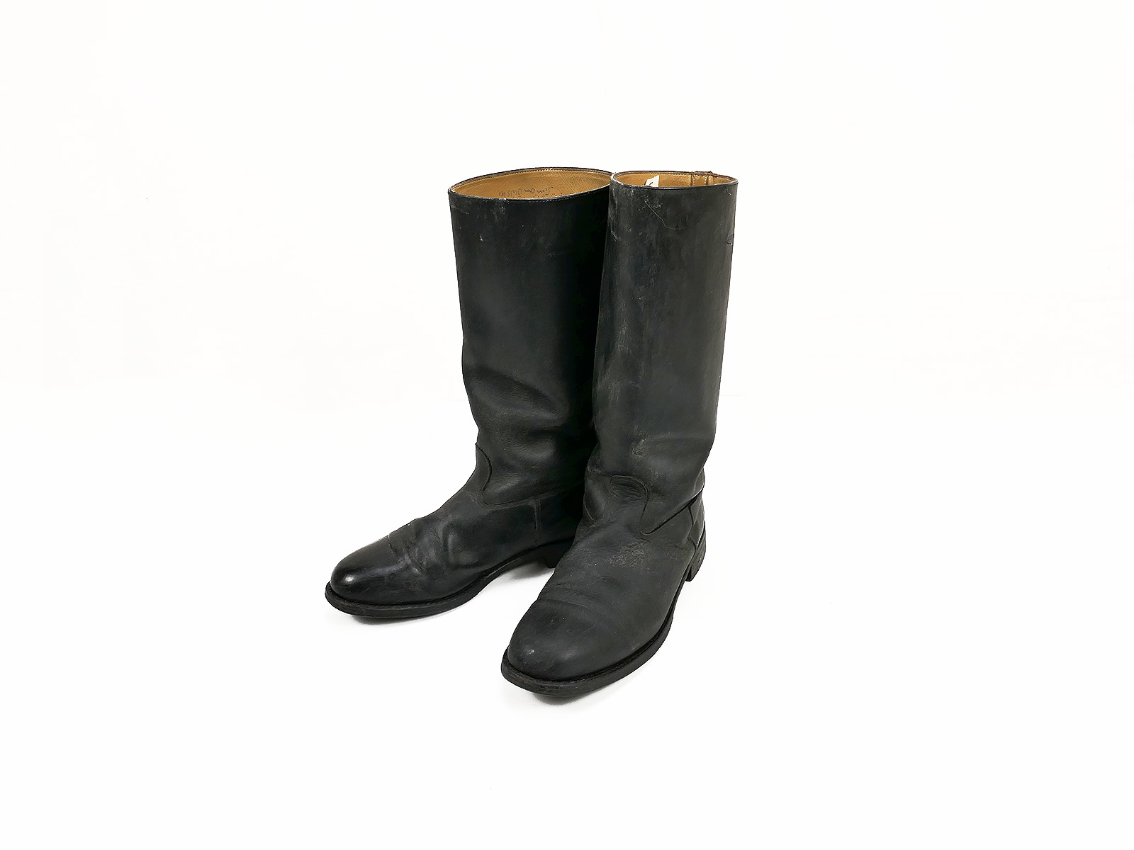 Type Wehrmacht leather boots Knobelbecher Schaftstiefel Wachbataillon with horseshoe 285/104