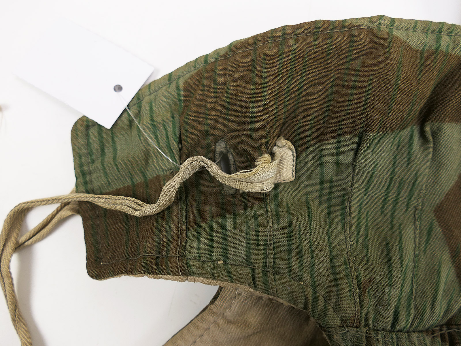 Original WW2 Wehrmacht winter balaclava, splinter camouflage / white reversible balaclava, winter reversible jacket COLLECTION