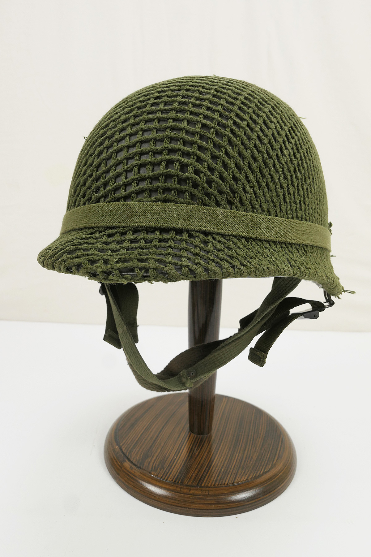 Danish TYP M1 steel helmet helmet with liner and helmet net camouflage cover - Denmark 80s