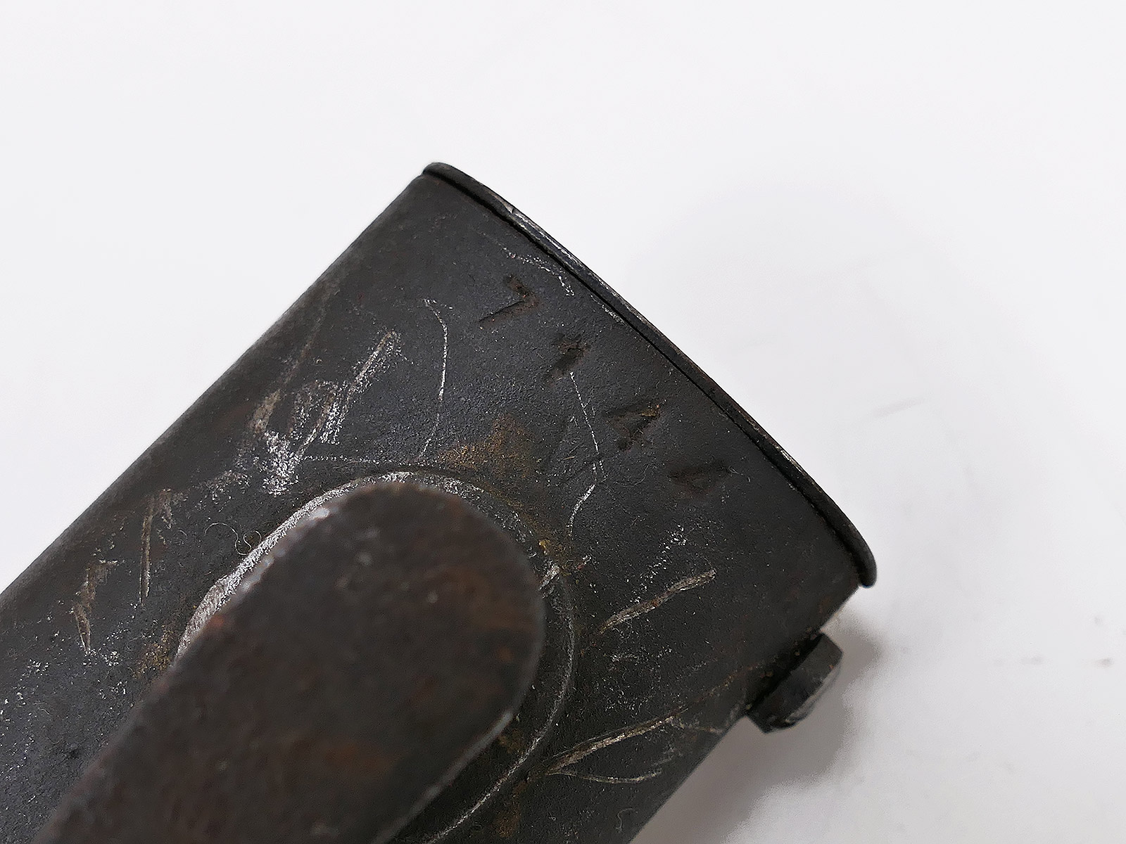 Wehrmacht M84/98 bayonet (from 1943) for the K98 carbine / fixed bayonet with scabbard, BATTLE-WORN