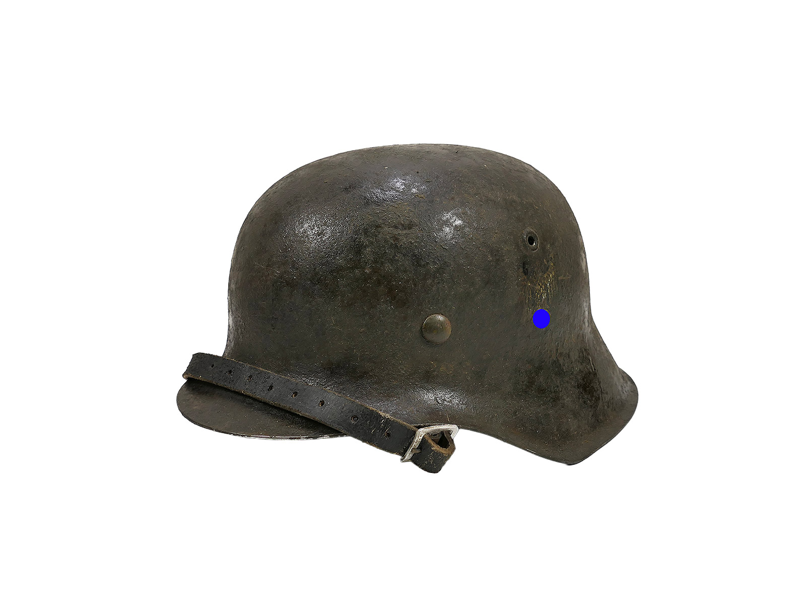 Wehrmacht ANTIK BATTLE WORN steel helmet M42 SD size 57/58 with lining and chinstrap