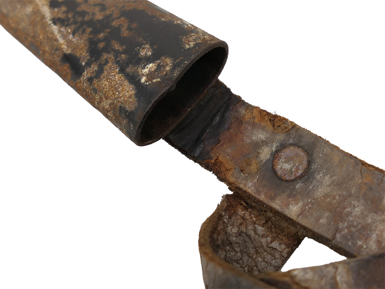 WK1 trench dagger with ERN mark, Rhineland razor factory, COLLECTION BATTLE WORN