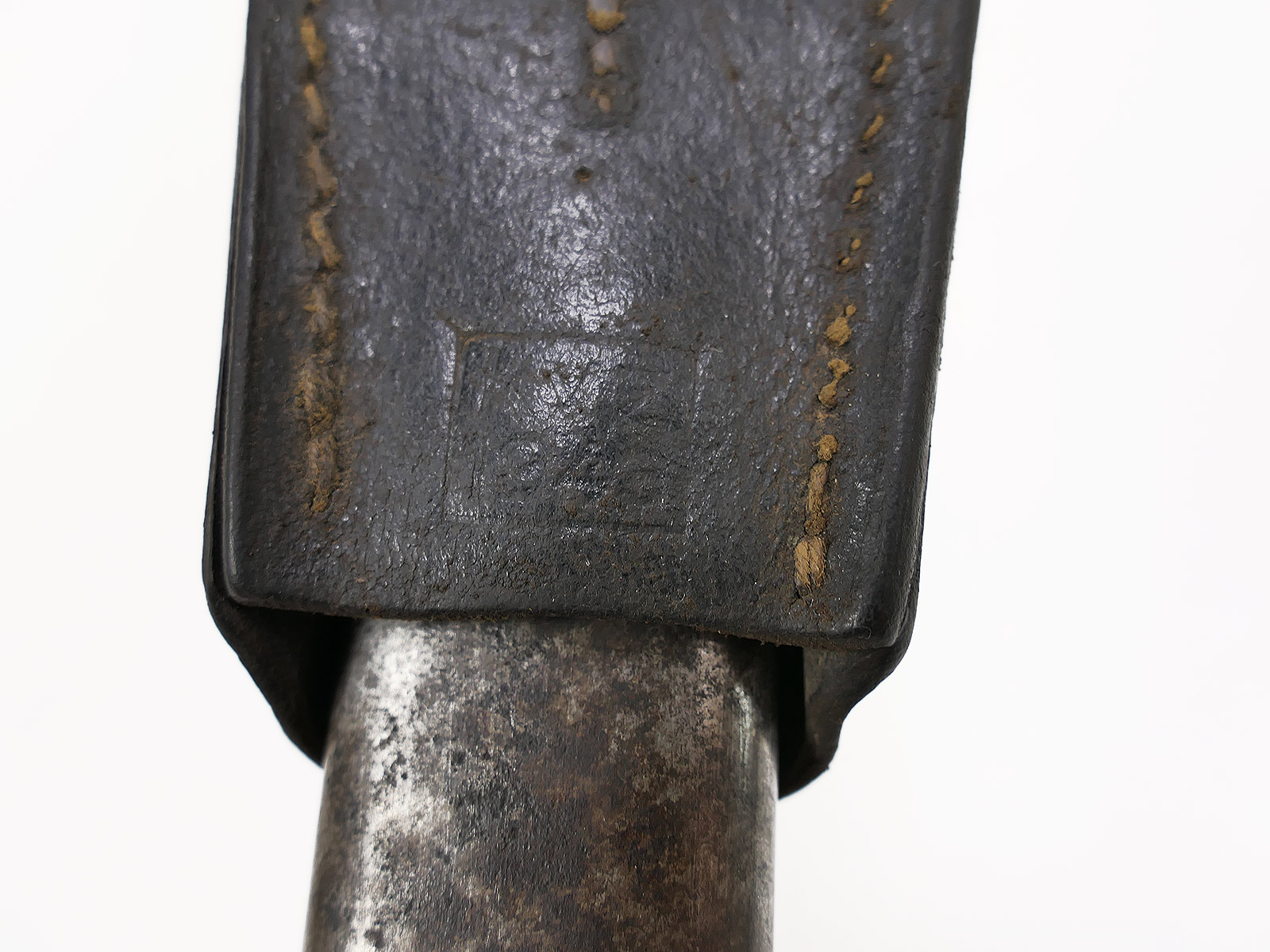 Wehrmacht M84/98 K98 bayonet / S/155 sidearm with belt loop – BATTLE WORN